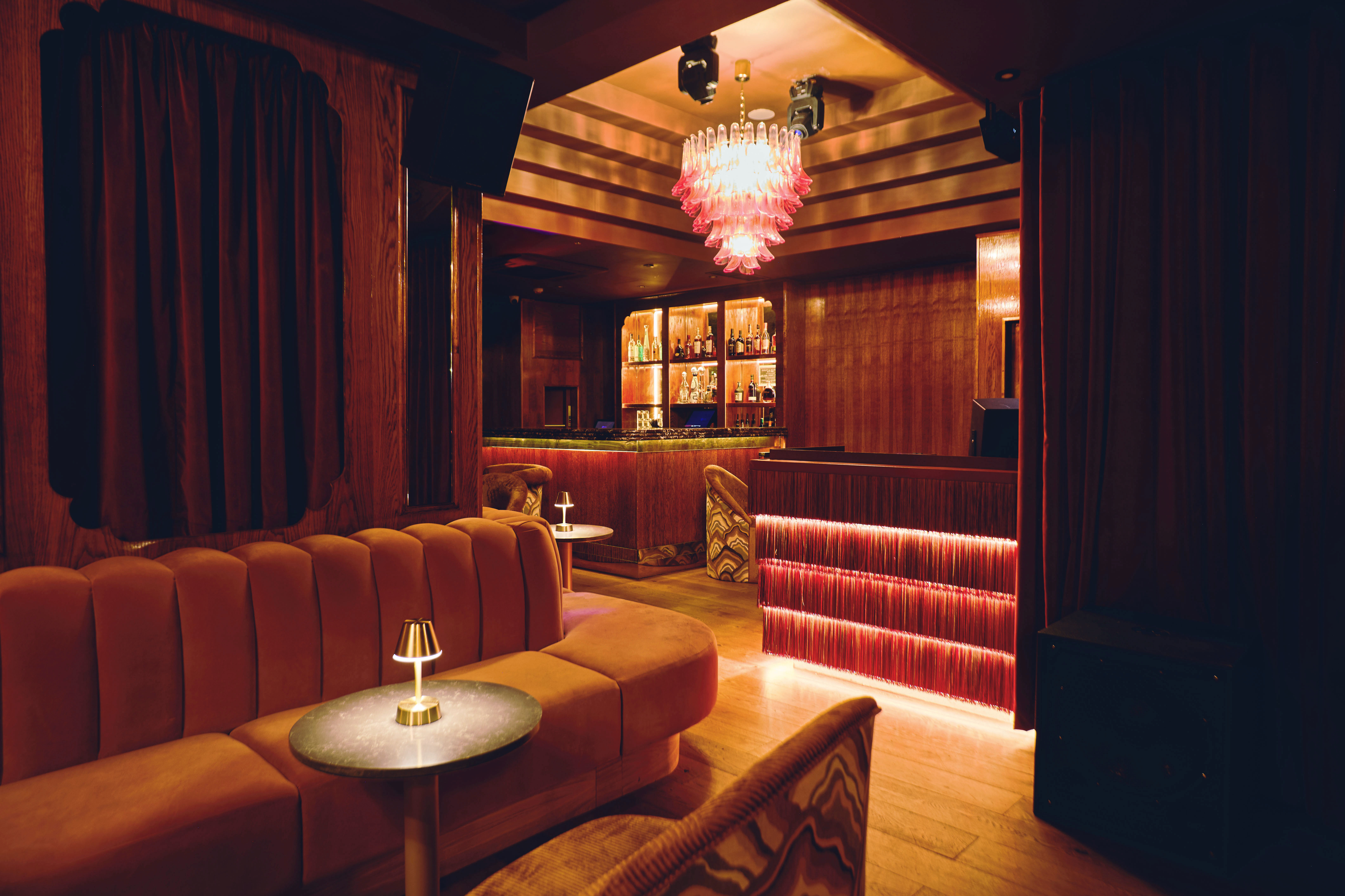 Intimate Late Lounge in Selene London with warm lighting for VIP networking and cocktail events.