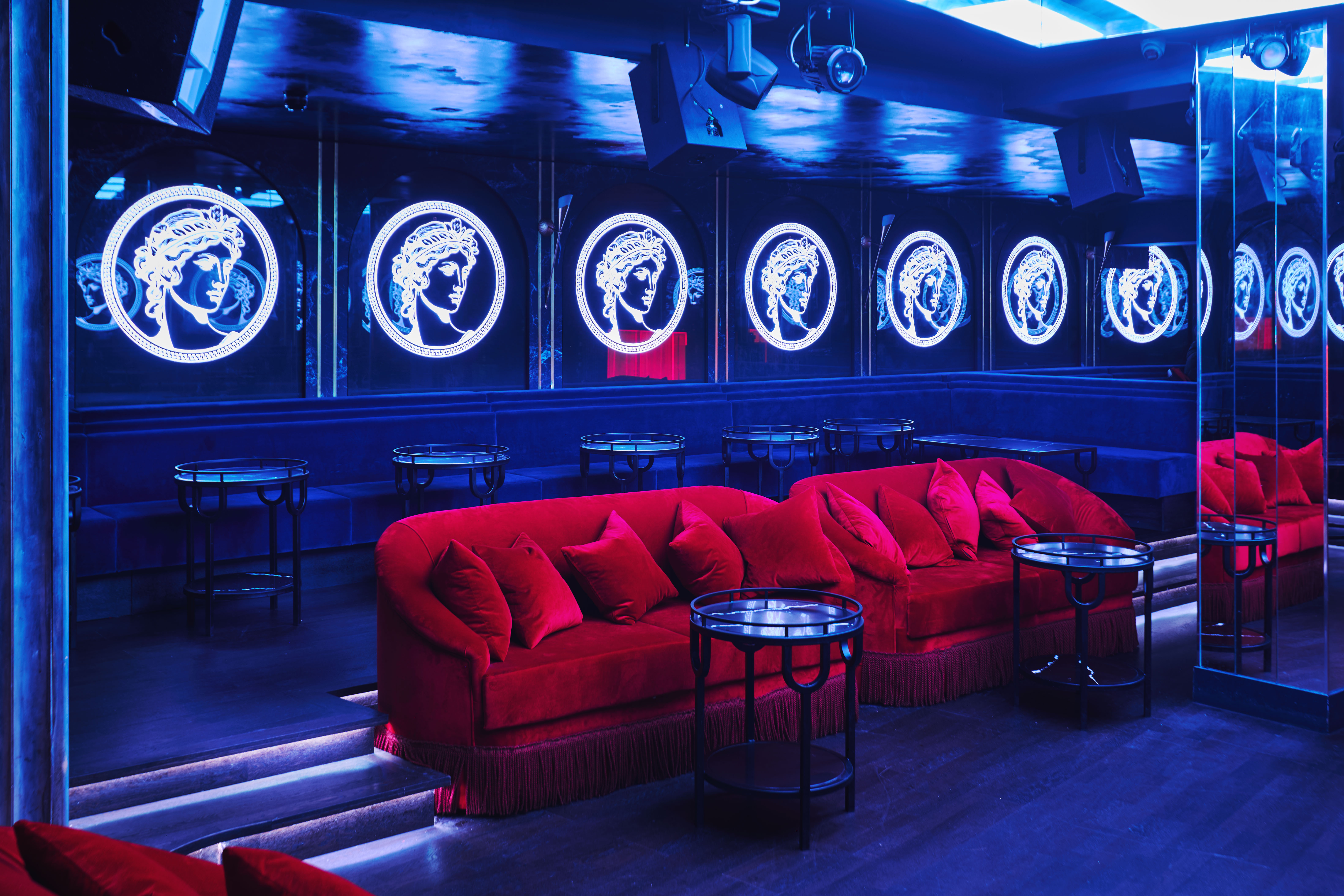 Selene London high-end VIP lounge with mood lighting for exclusive brand launches and afterparties.