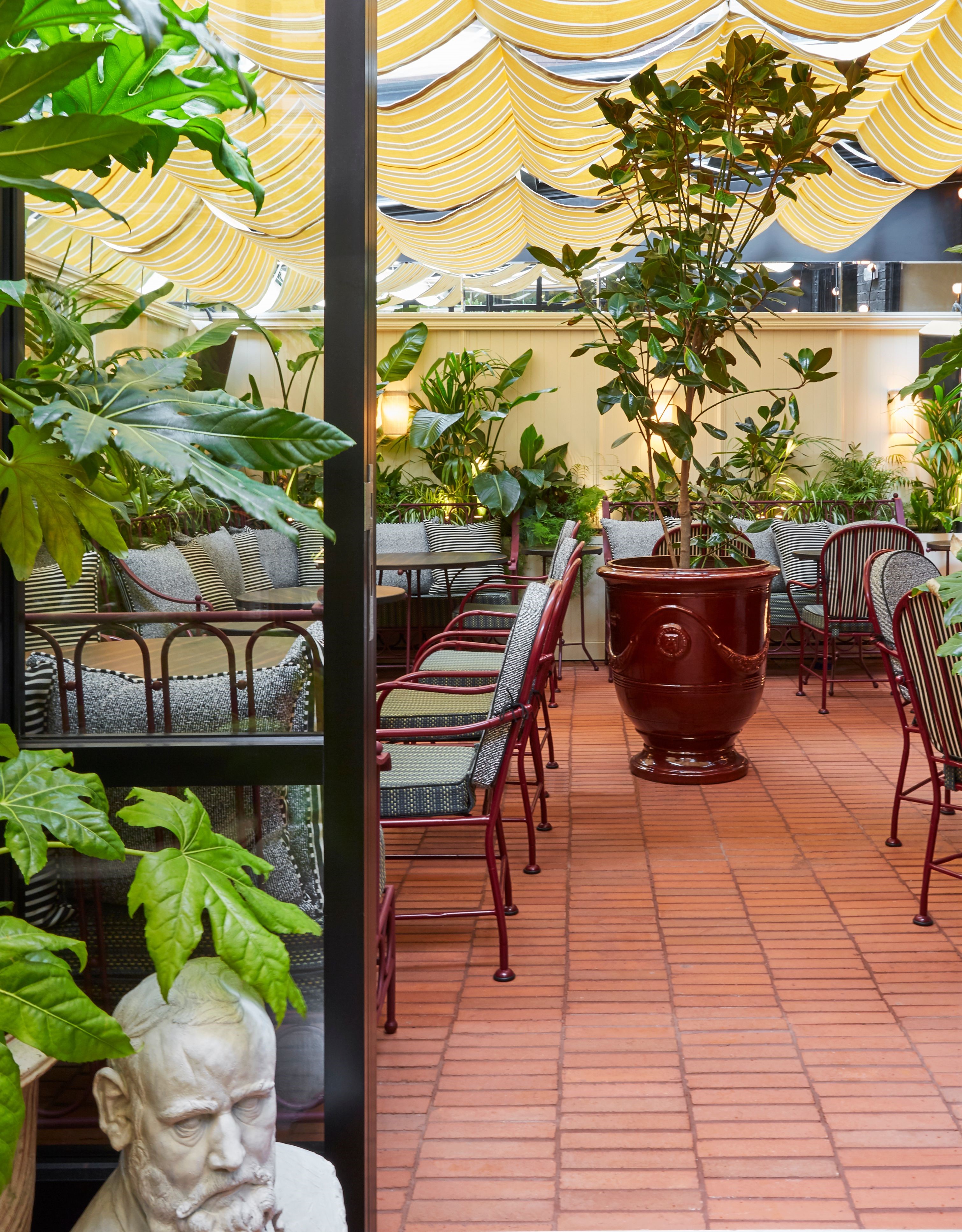 Charming outdoor terrace at House of Louie, perfect for gatherings and networking events.
