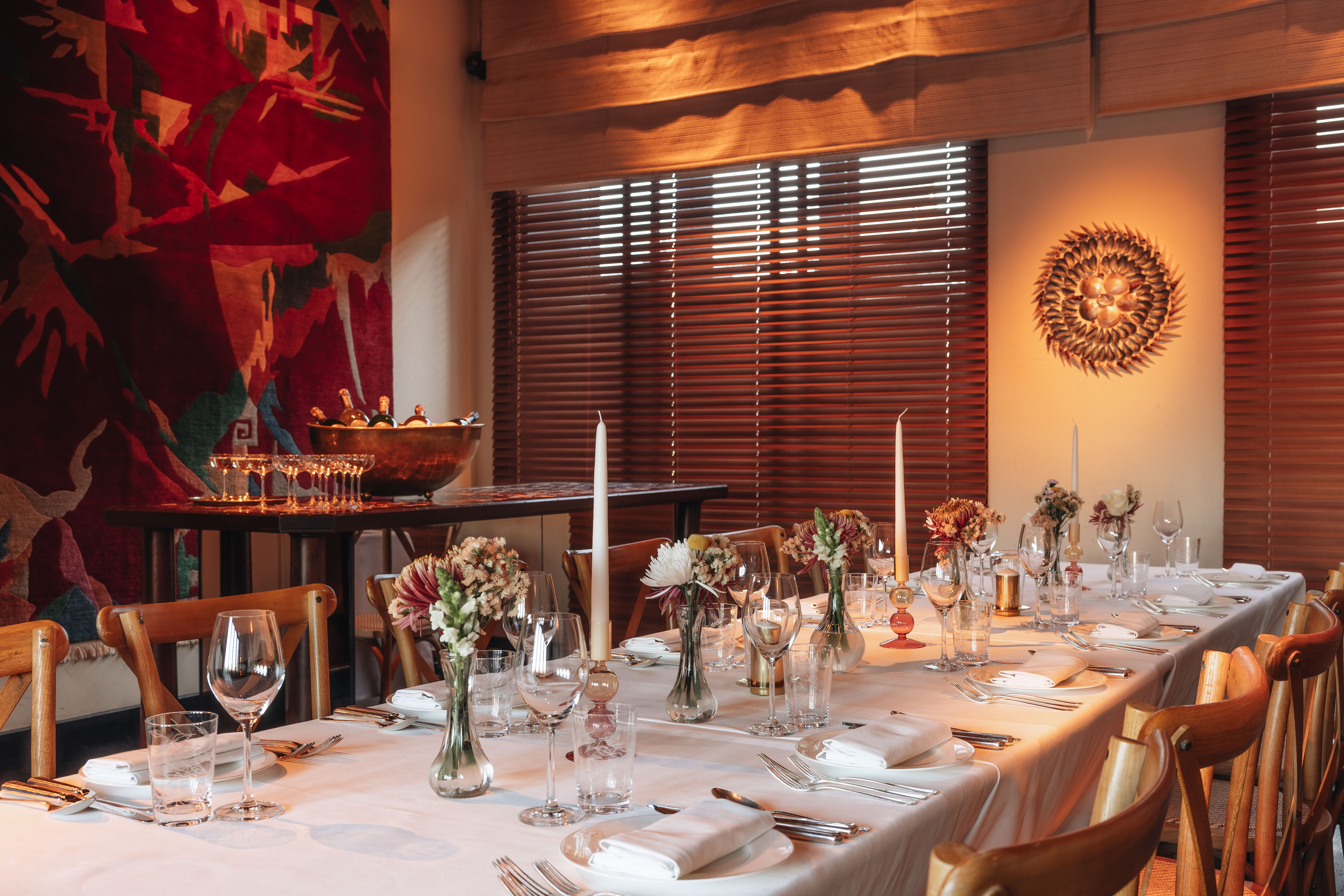 Elegant dining space at The Cabana, ideal for corporate dinners and celebrations.