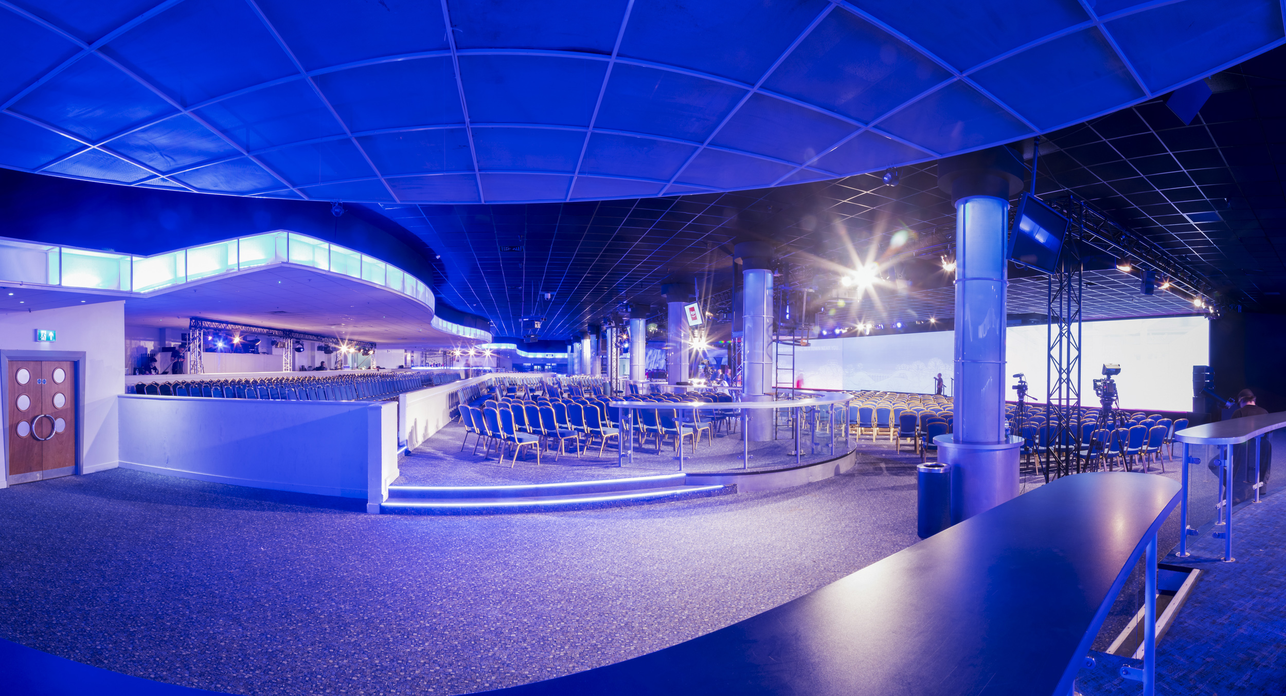 Centre Stage at Butlin's Bognor Regis, modern event space with tiered seating for presentations.