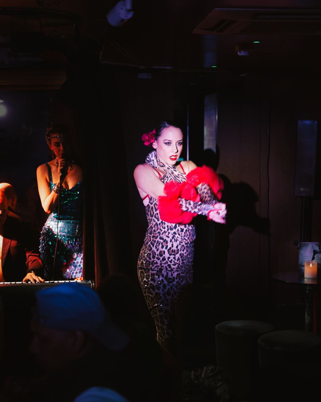 Captivating performance at CellarDoor with vibrant costumes for memorable events.