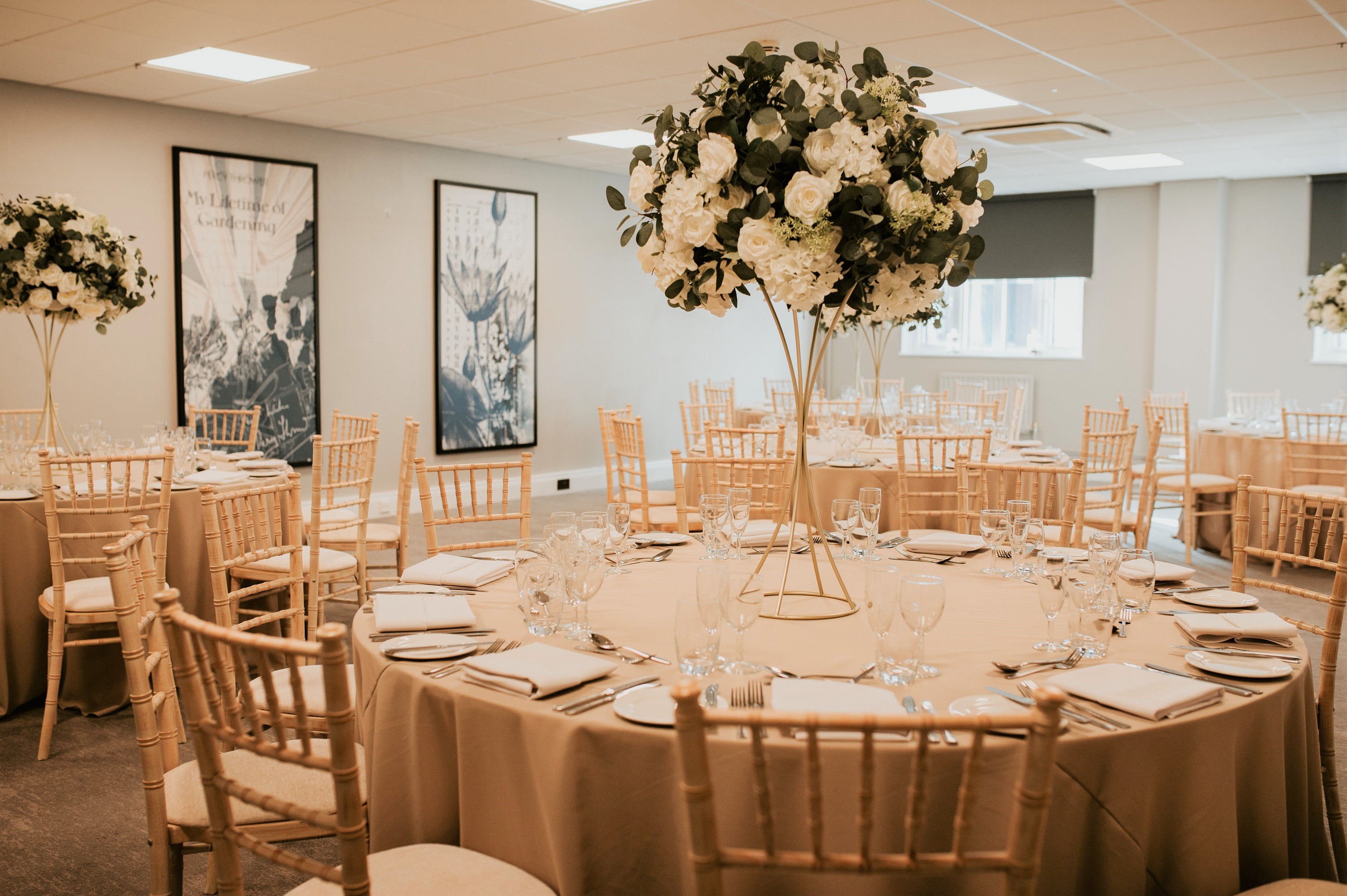 Elegant Columbus Suite at Horwood House, ideal for weddings and corporate events.