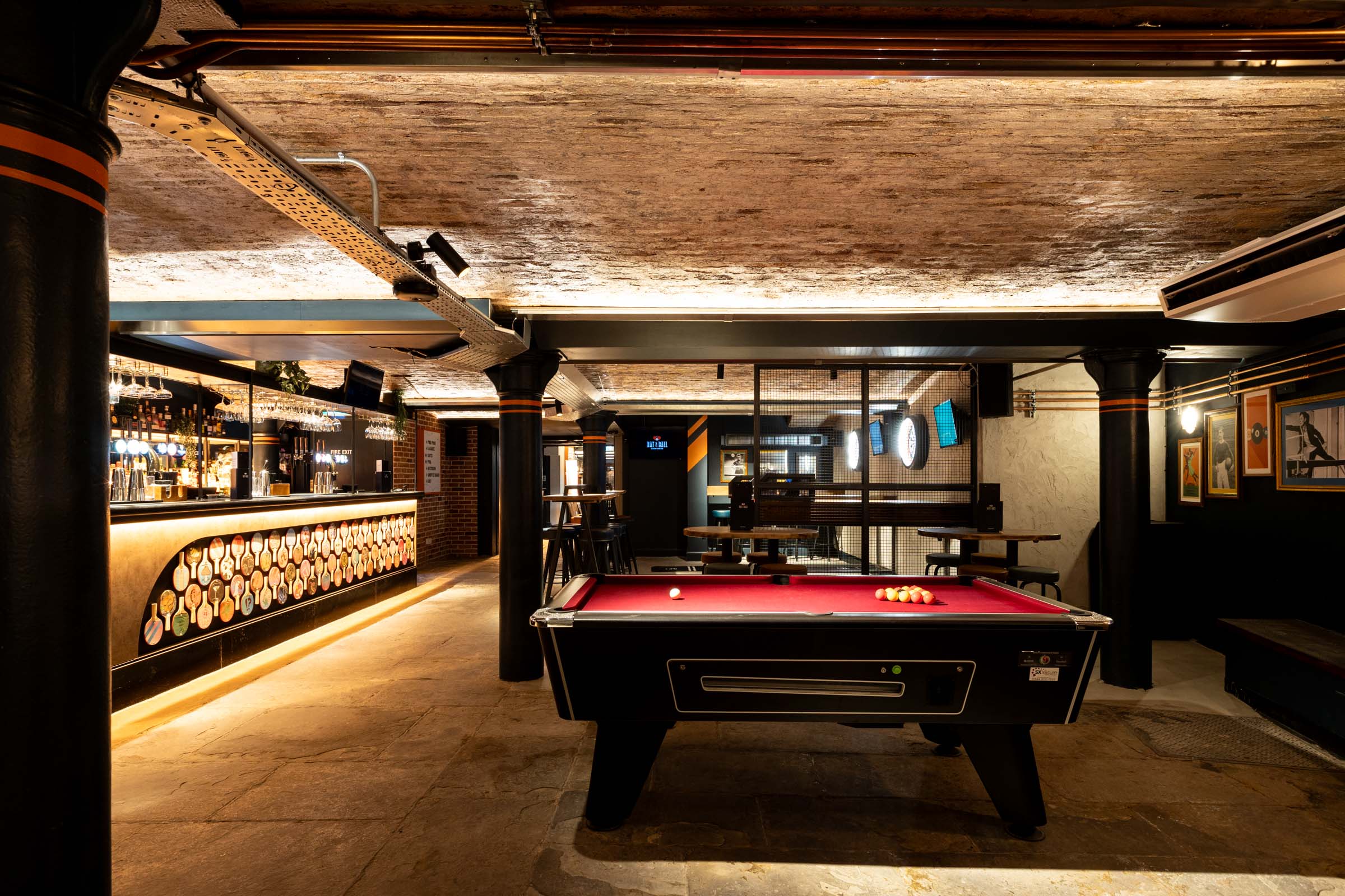 Stylish Ping-Pong Parlour bar in Covent Garden for networking and casual events.