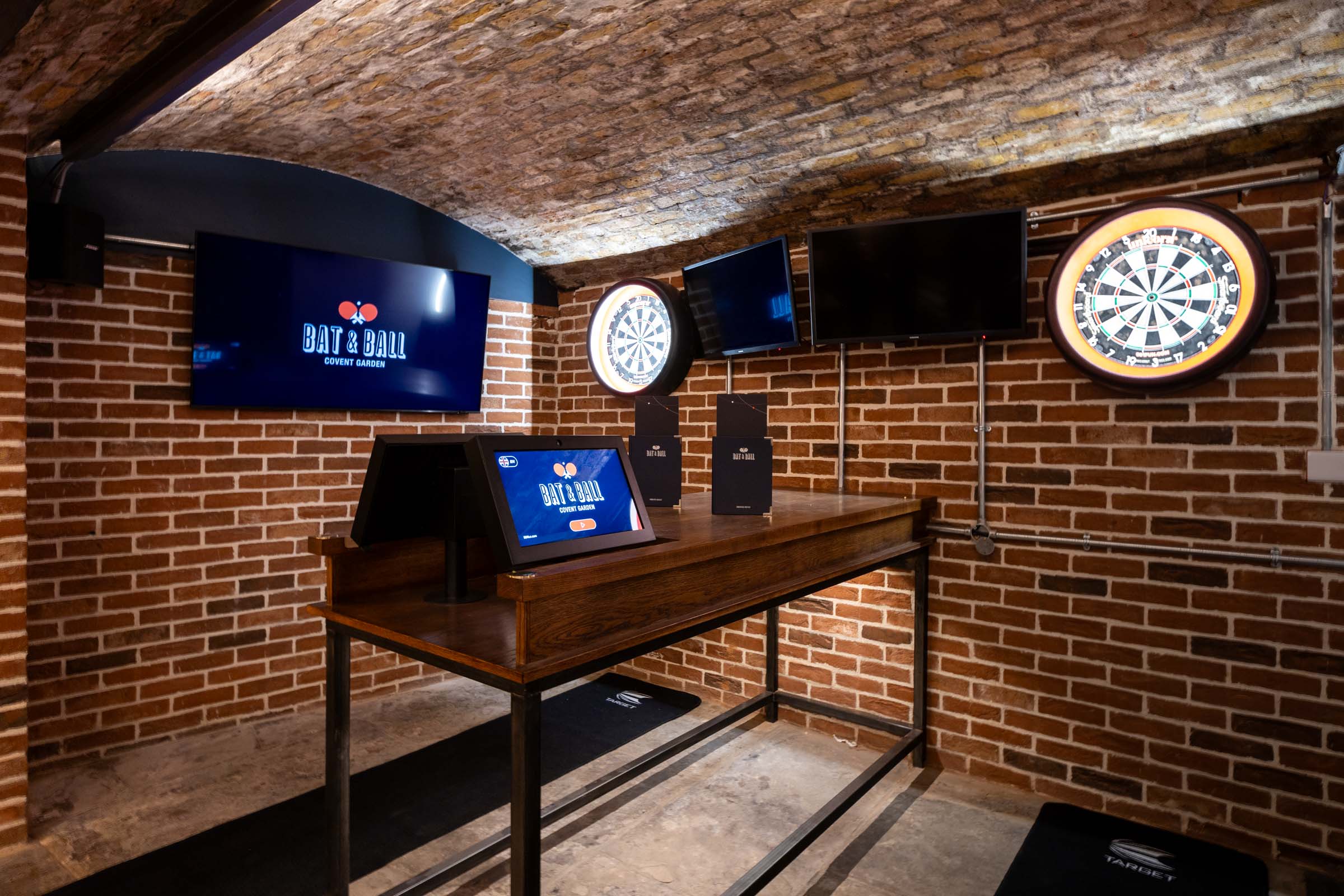 Stylish event space in Bat & Ball Covent Garden, perfect for team-building and social gatherings.