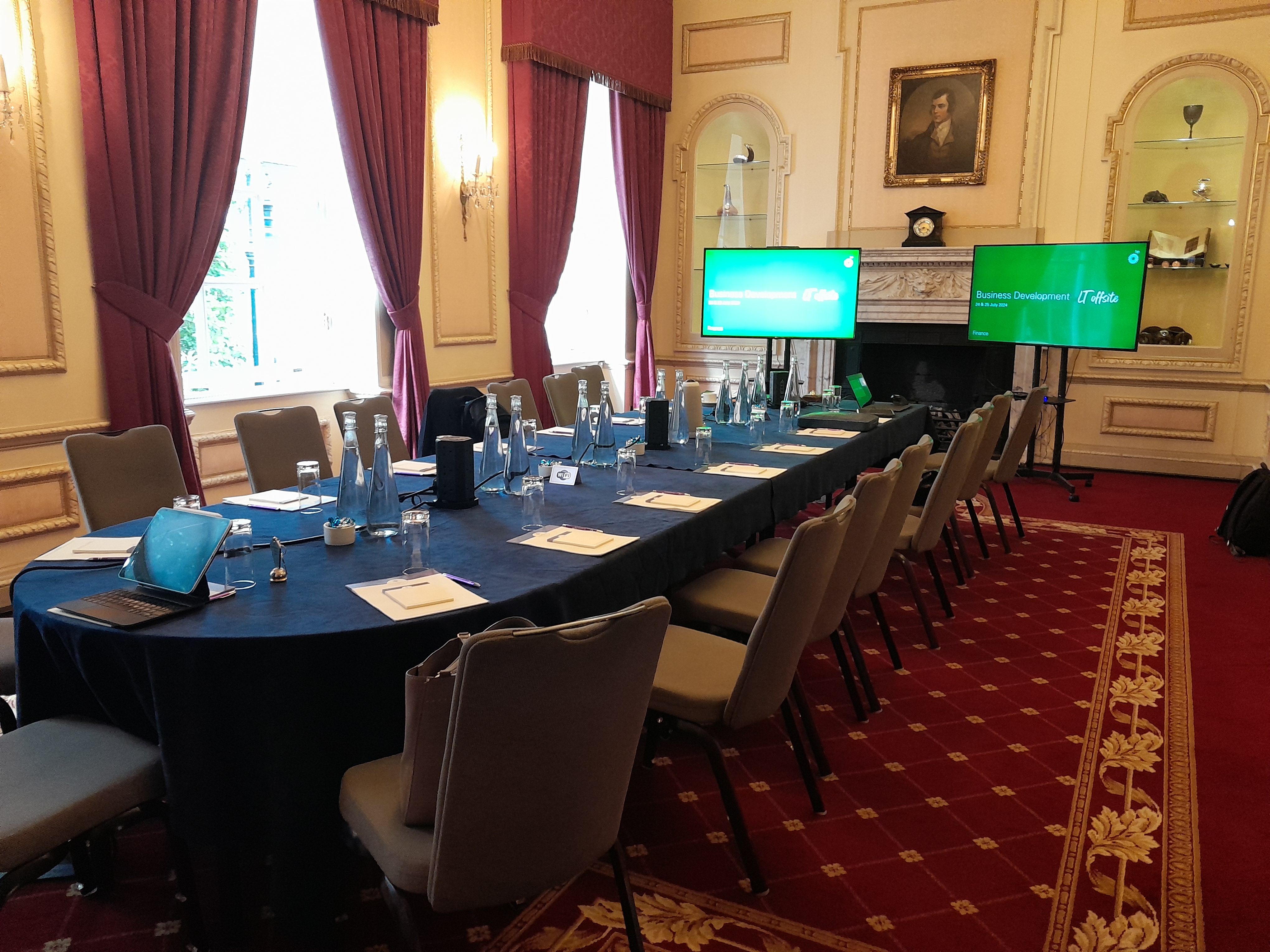 Selkirk Room at The Caledonian Club, elegant meeting space for professional events.