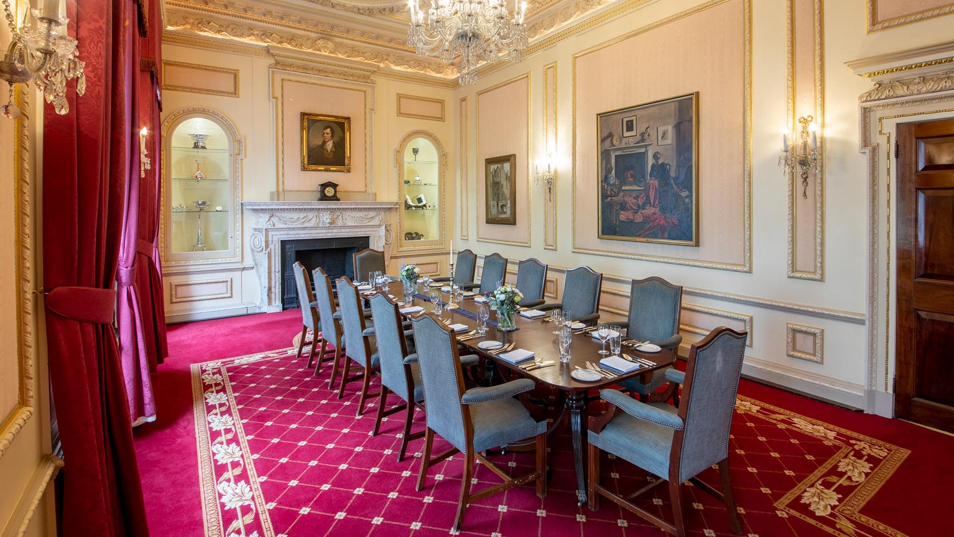 Elegant Selkirk Room at The Caledonian Club, ideal for corporate meetings and events.