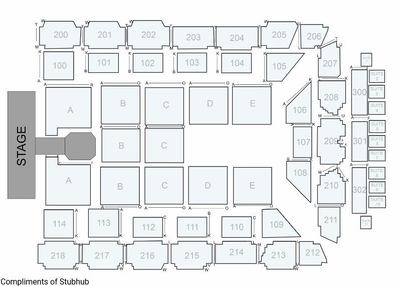 Utilita Arena Newcastle Seating Map ...