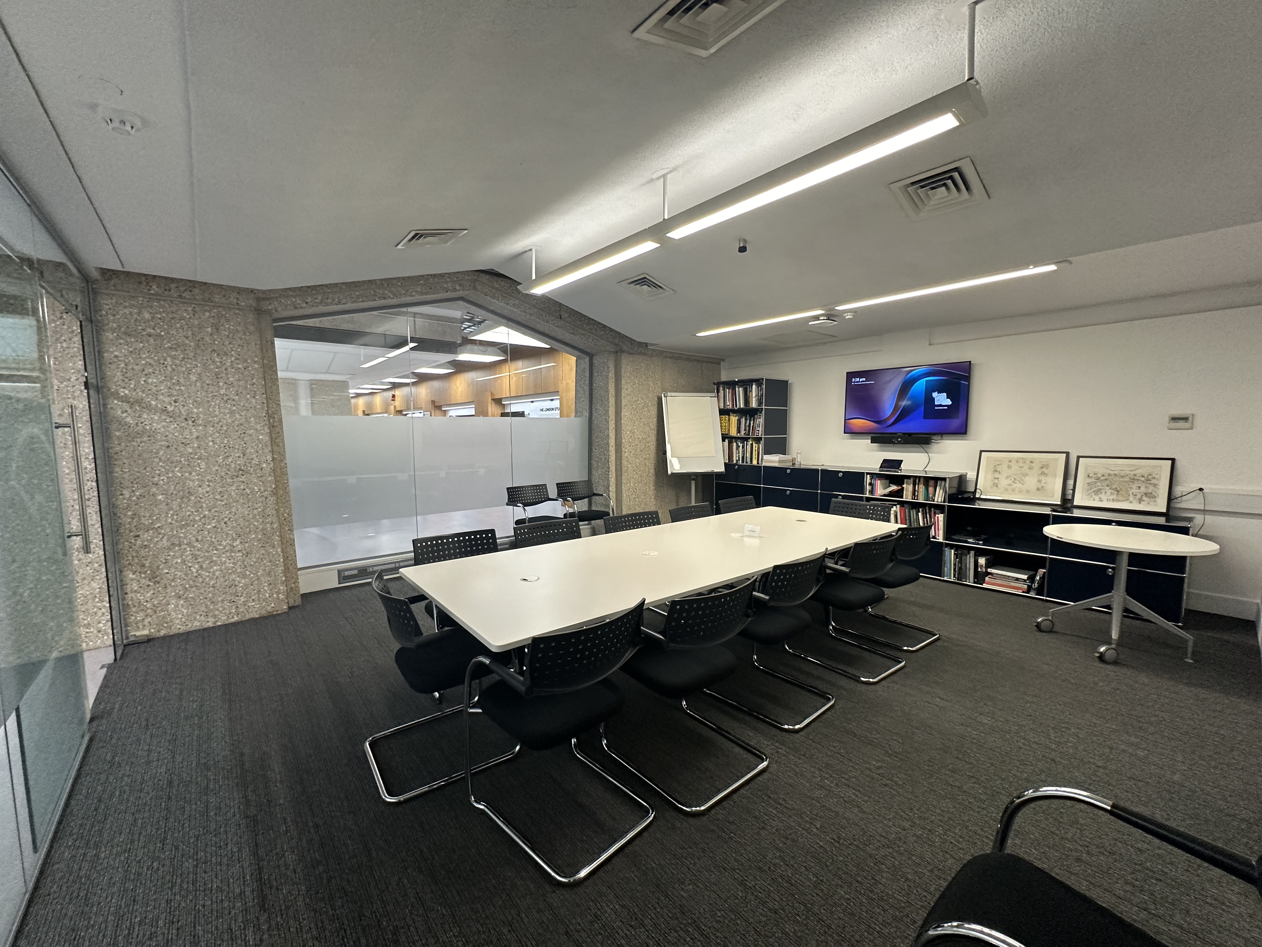 Tech-enabled boardroom at The London Centre for corporate meetings and team collaboration.