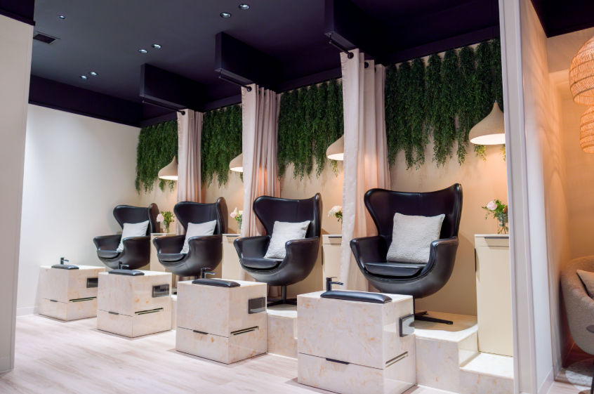Townhouse Birmingham luxury nail salon for corporate retreats and VIP lounge events.