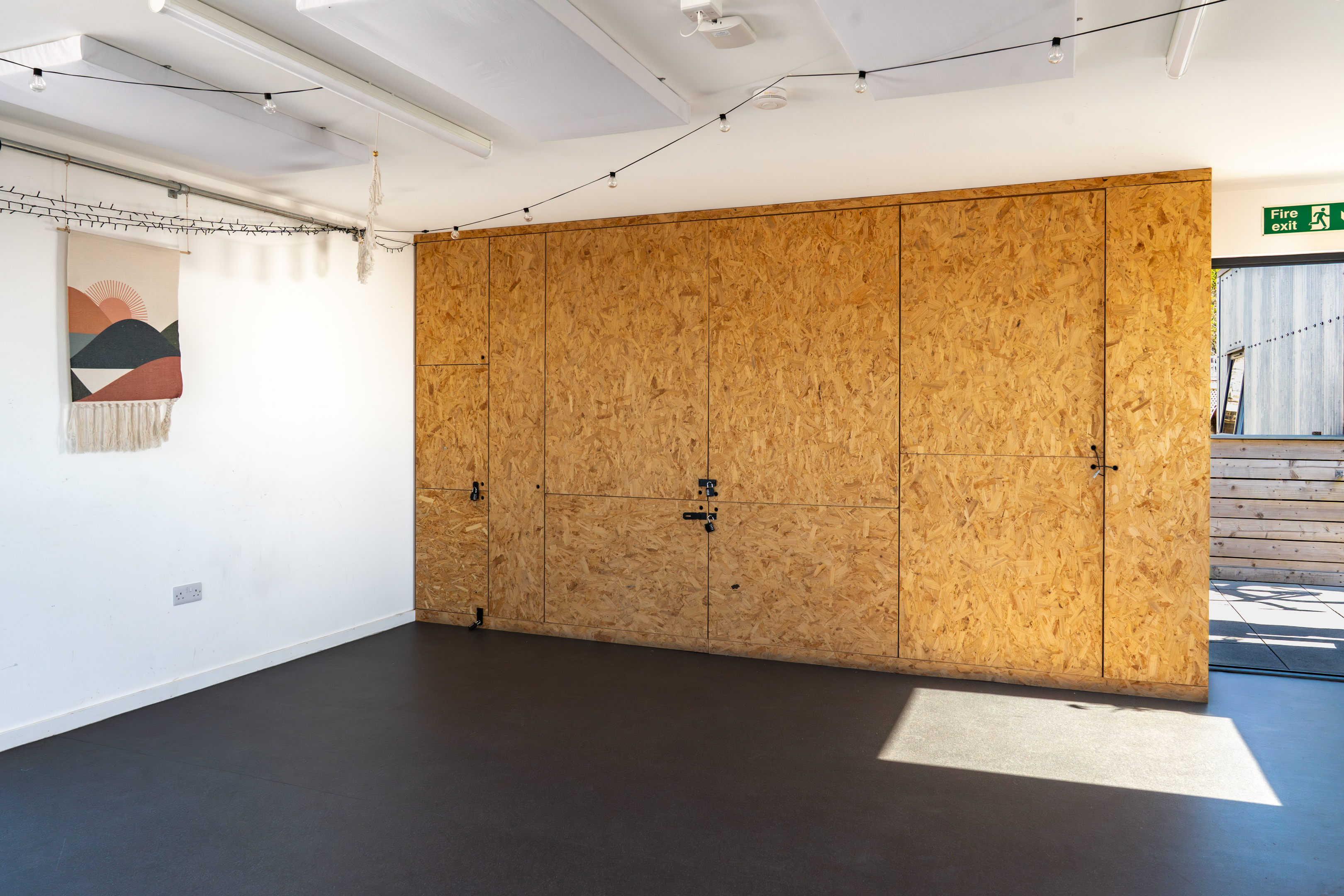 Industrial workshop space at Sea Lanes Brighton for creative pop-up events and gallery sessions.