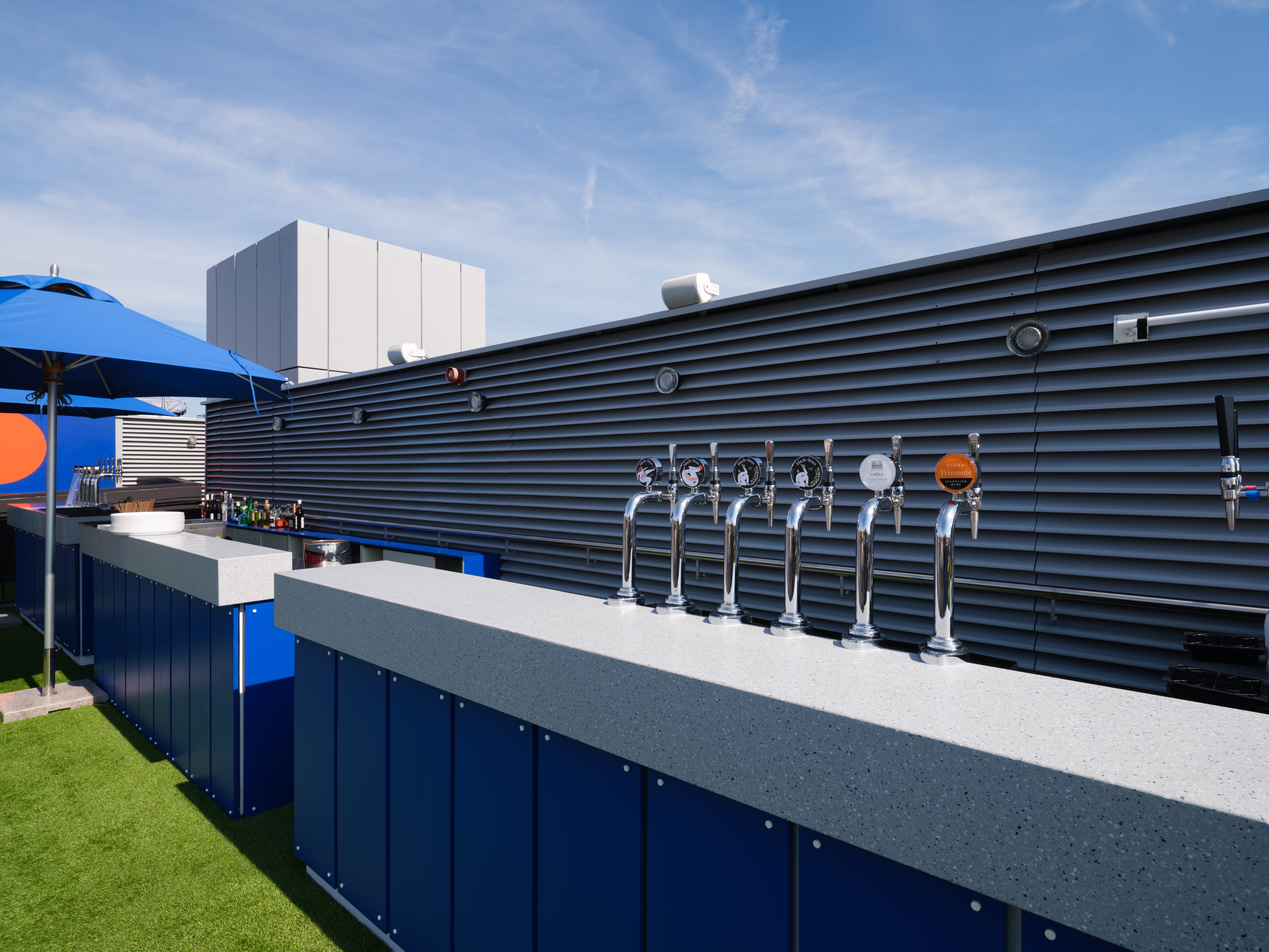 Rooftop bar at The Standard, London with craft beer taps for summer events.