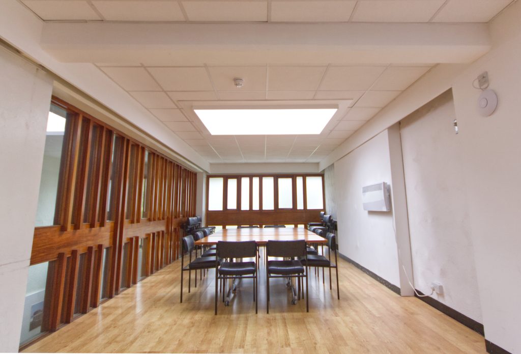 Kelvingrove Room at The Pyramid: modern conference space with natural light, ideal for meetings.