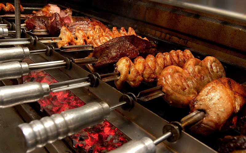 Brazilian rodizio rotisserie grill for corporate reception and gala dinner catering.