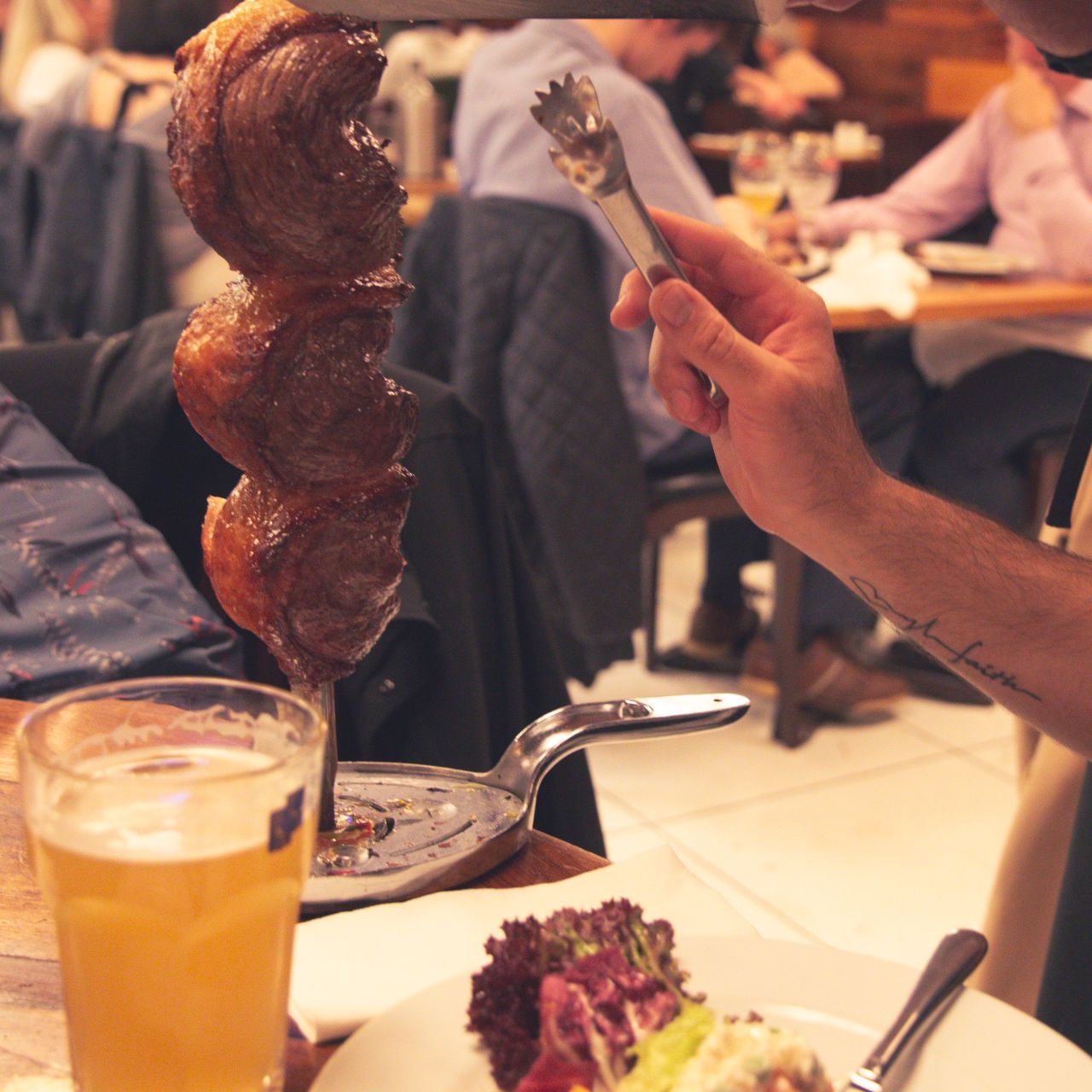 Rodizio Rico restaurant dining experience for corporate networking and team building events.