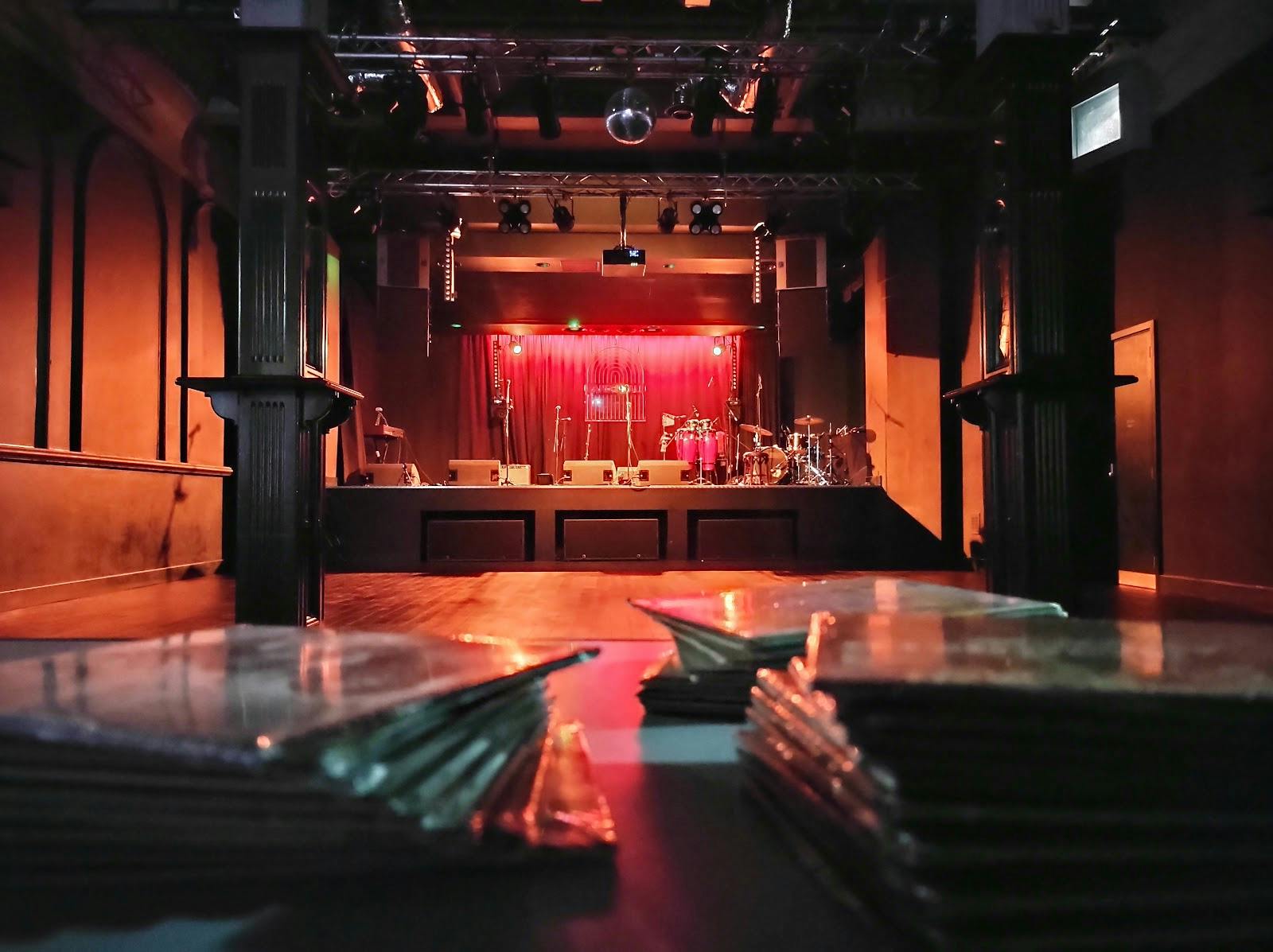 Main Venue stage and dance floor for corporate awards gala and networking events.