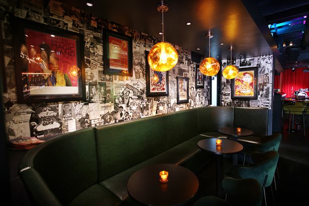 Stylish Band on the Wall bar for VIP hospitality and networking events.