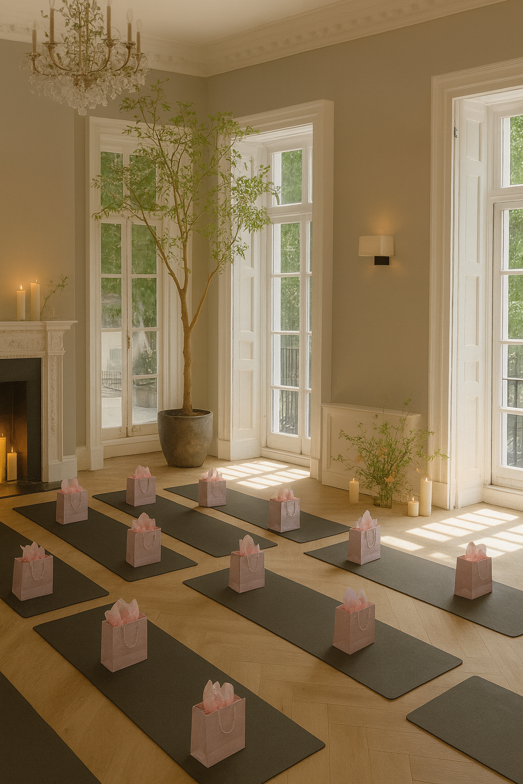 Wellness session at 16 Curzon: boutique corporate retreat and incentive event space.