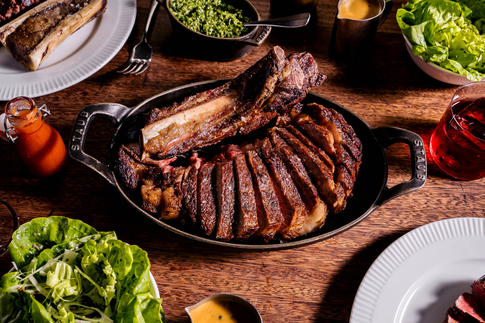Hawksmoor Manchester restaurant with succulent meat dish, ideal for events and catering.