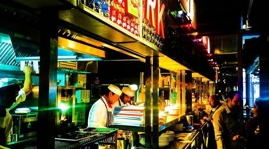 Vibrant Turtle Bay restaurant market in Manchester, ideal for culinary events and gatherings.