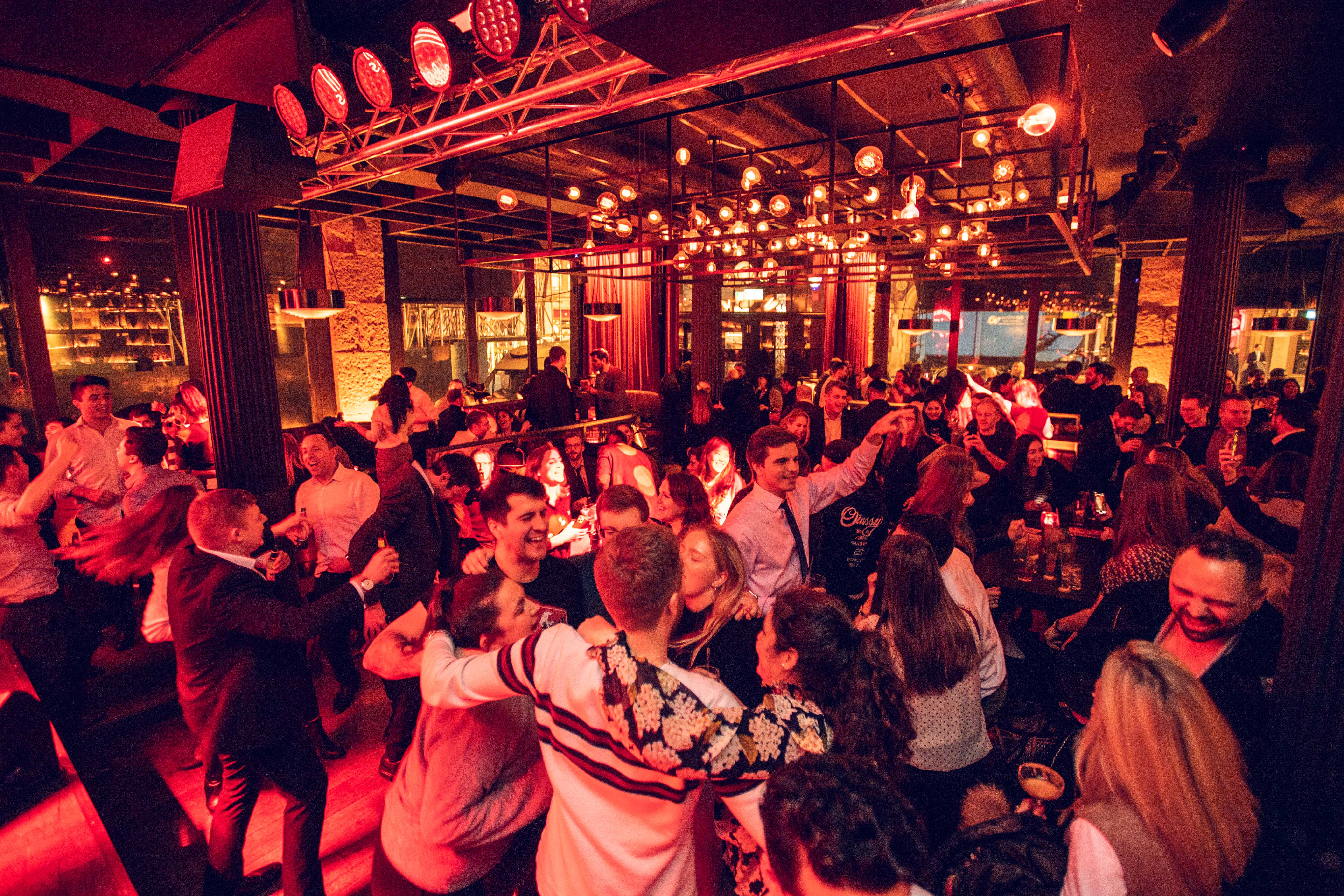 Vibrant event space at Old Street Records, perfect for networking and celebrations.