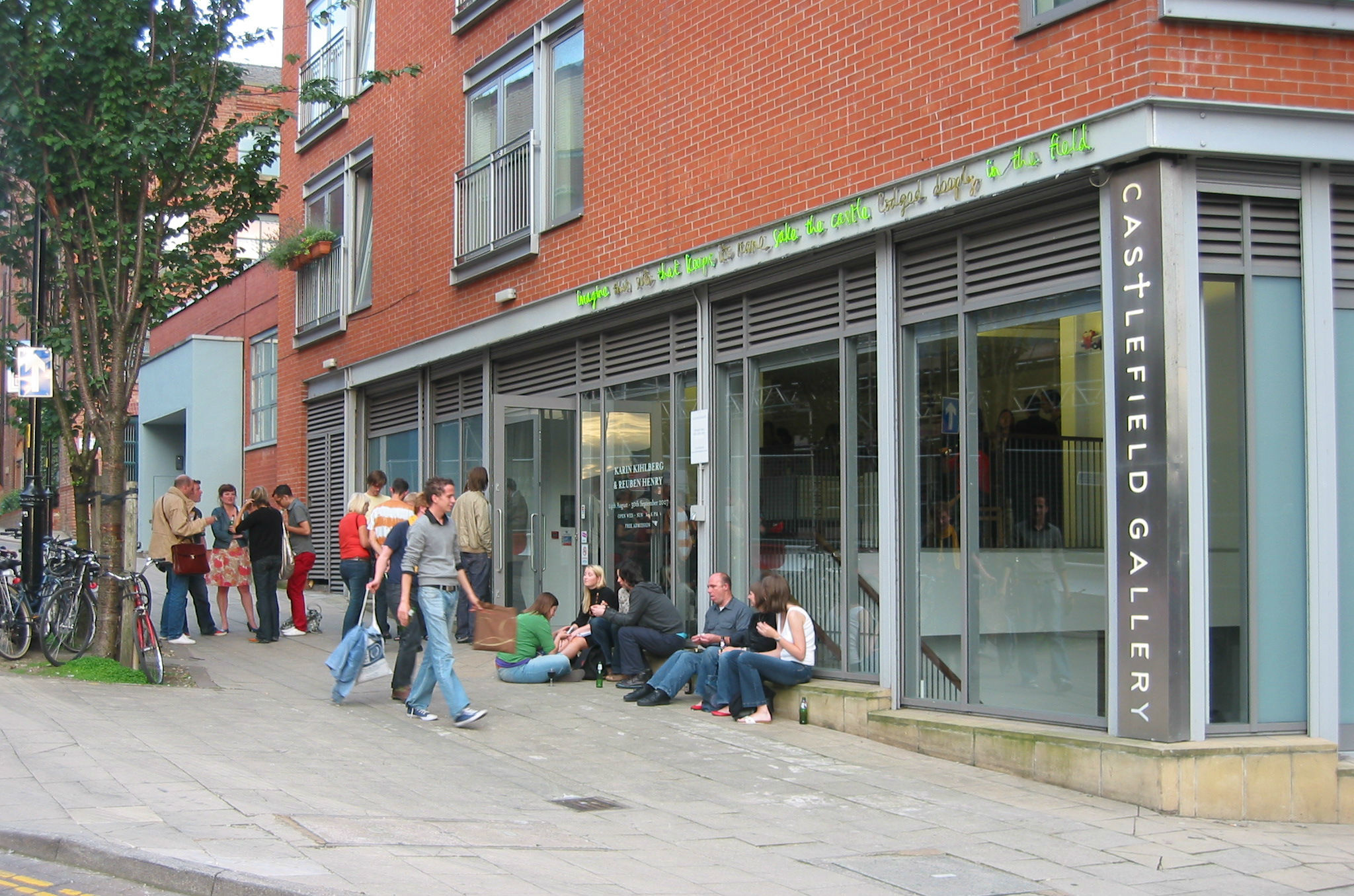 Vibrant Castlefield Gallery with modern architecture, perfect for art events and exhibitions.