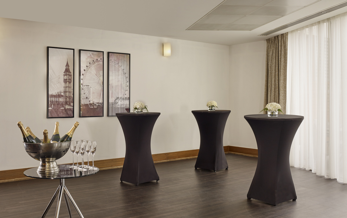 Terrace Suite at Park Plaza: modern event space for elegant cocktail receptions.