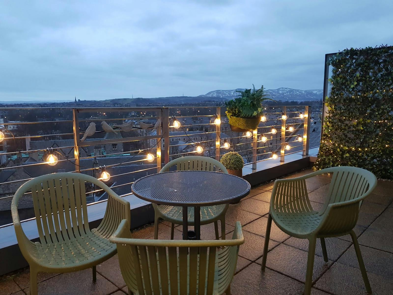 Novotel Edinburgh Centre conference room with skyline view for VIP networking and event receptions.