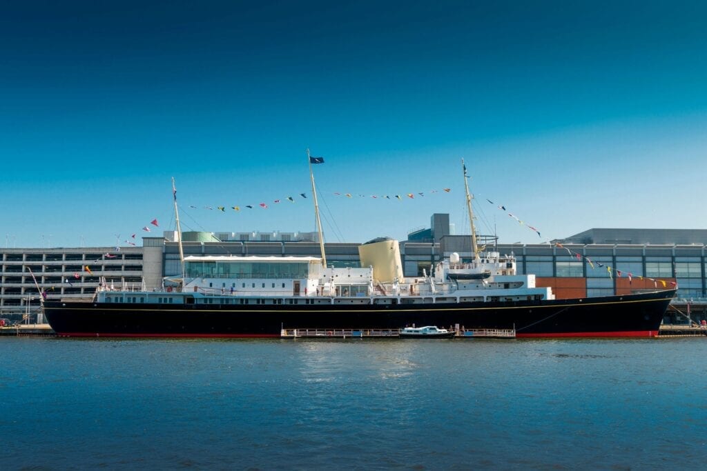 Royal Yacht Britannia State Apartments, luxury venue for VIP receptions and incentive events.