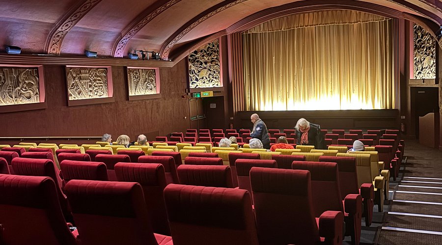 Phoenix Cinema auditorium with Art Deco interior for theater venue or corporate event hire.
