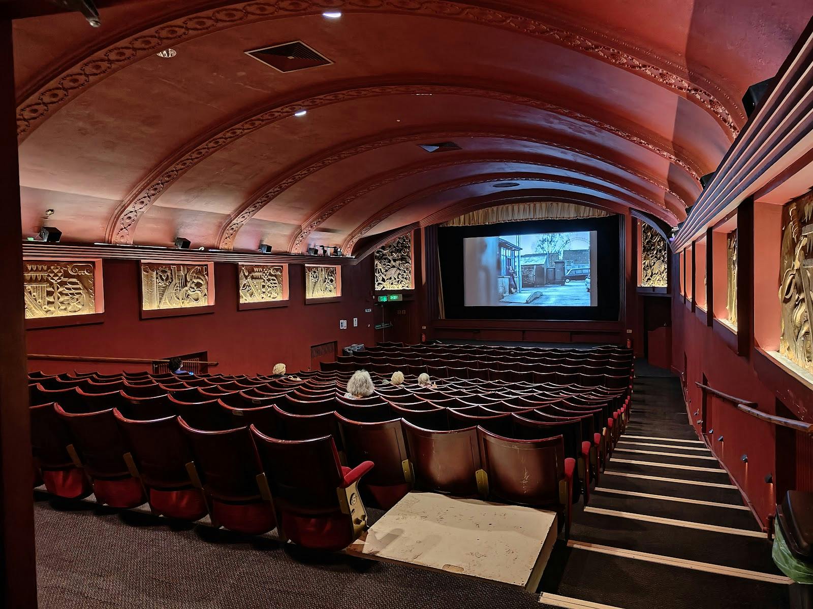 Tiered auditorium at Phoenix Cinema London for corporate presentations and private screenings.