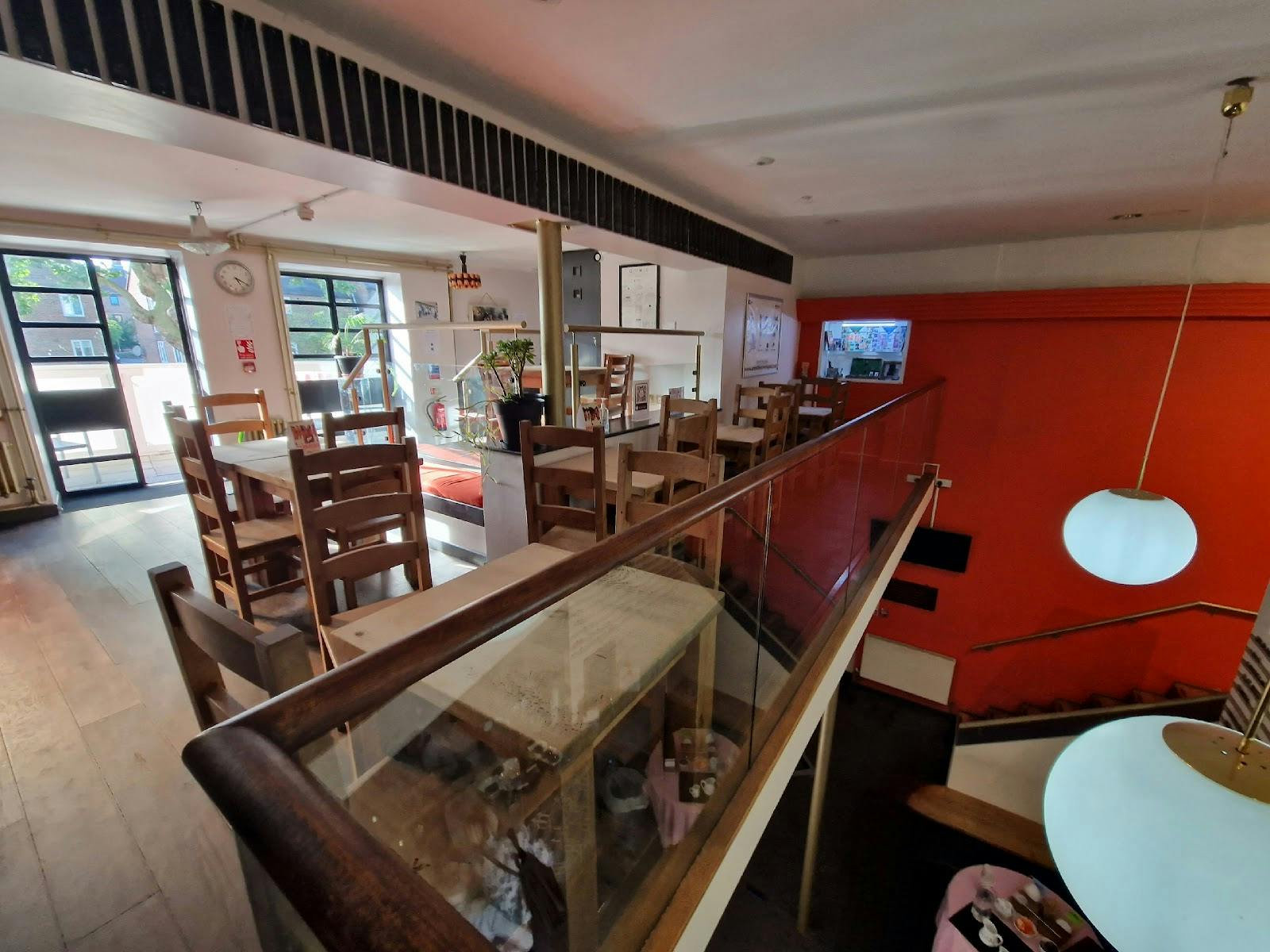 Phoenix Cinema London auditorium with split-level layout for networking and breakout events.