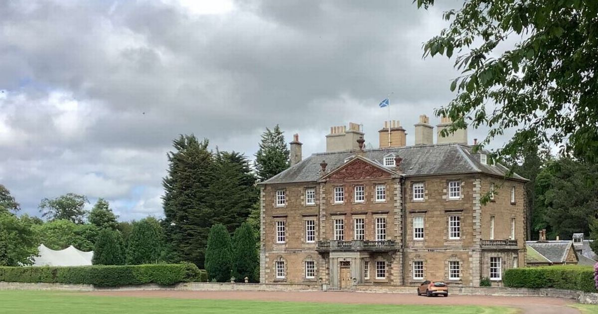 Gilmerton House gardens, a luxury wedding and corporate retreat venue with expansive grounds.