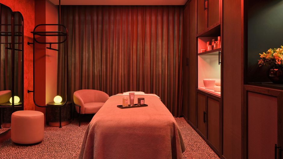 Luxury W Edinburgh spa room for VIP wellness retreats and corporate event planning.