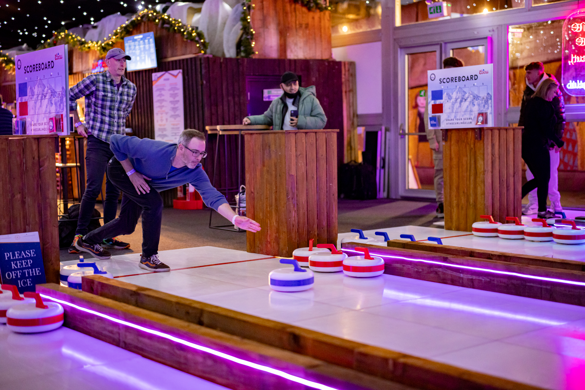 Curling Club Manchester: Synthetic curling lanes for high-energy corporate events and networking.