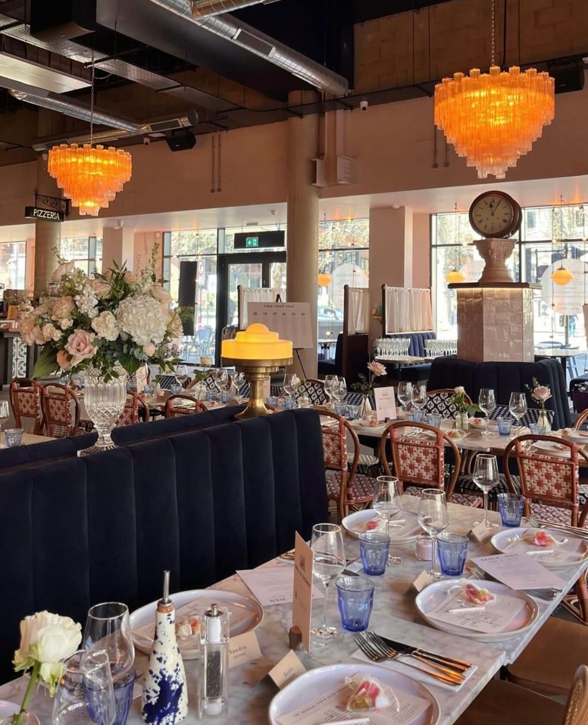 Teatro Hall boutique event venue with intimate, pre-decorated social gathering space.