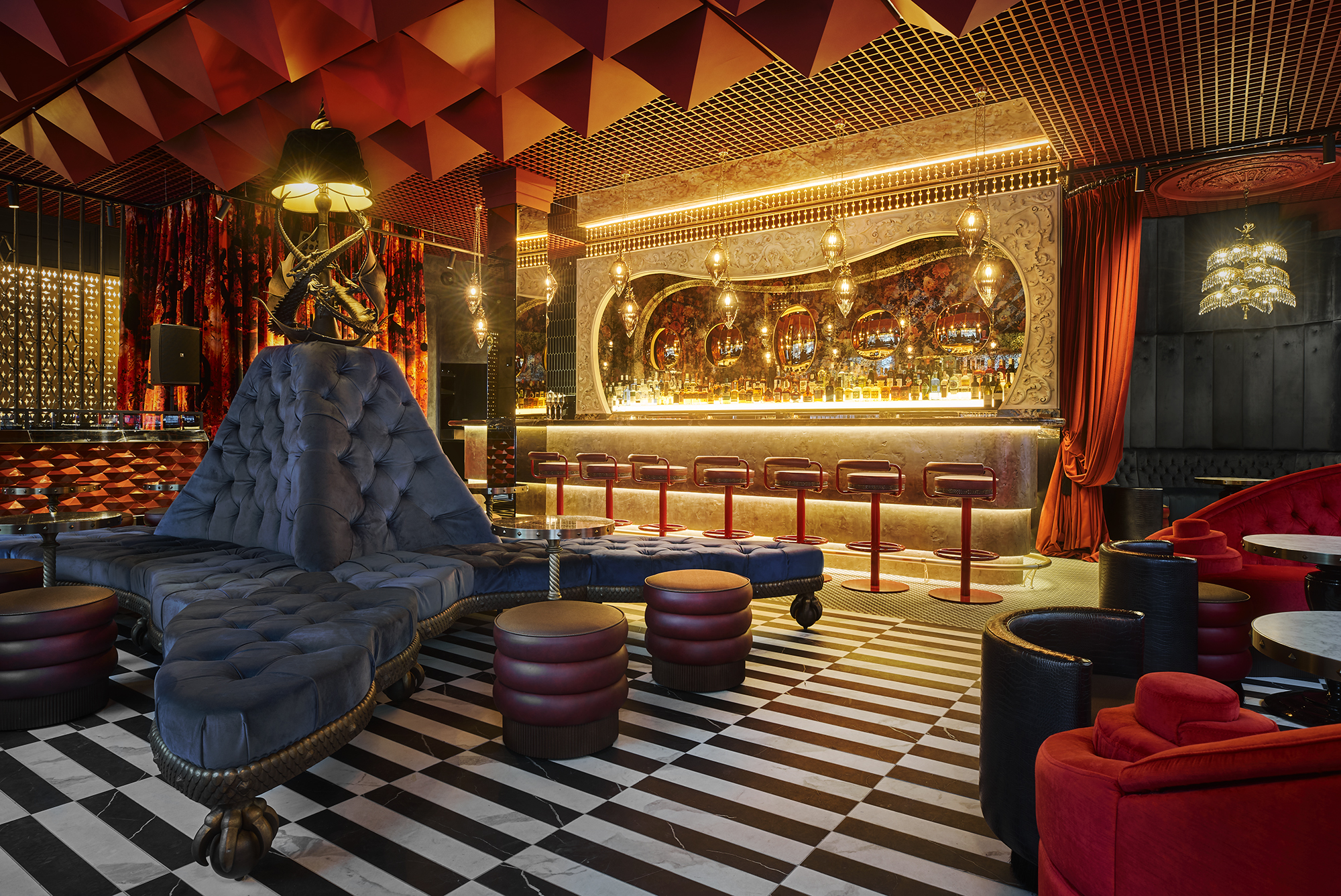 Stylish lounge at Chateau Denmark, perfect for cocktail receptions and networking events.