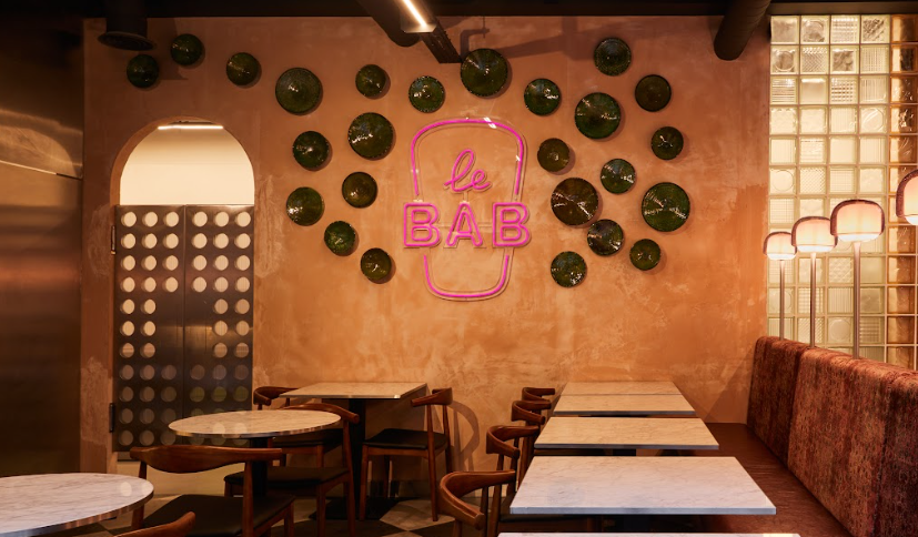 "Stylish restaurant interior at The Lounge & Kebab Queen, ideal for small events and gatherings."