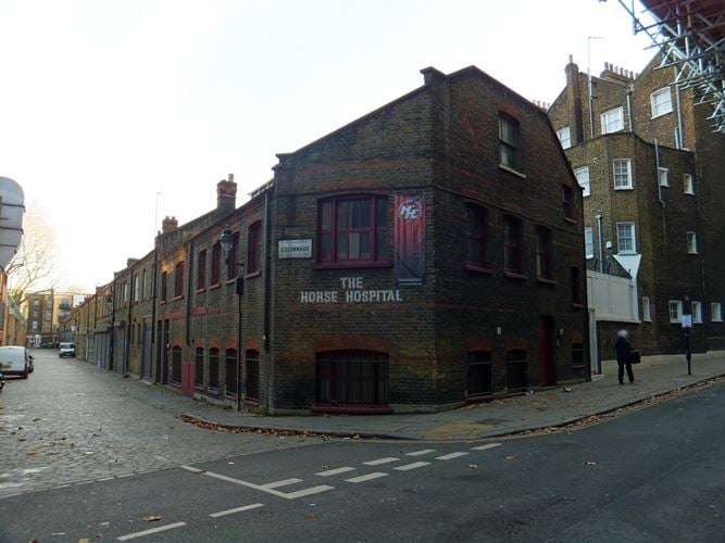 Industrial-chic Horse Hospital London venue for edgy pop-up events and intimate exhibitions.