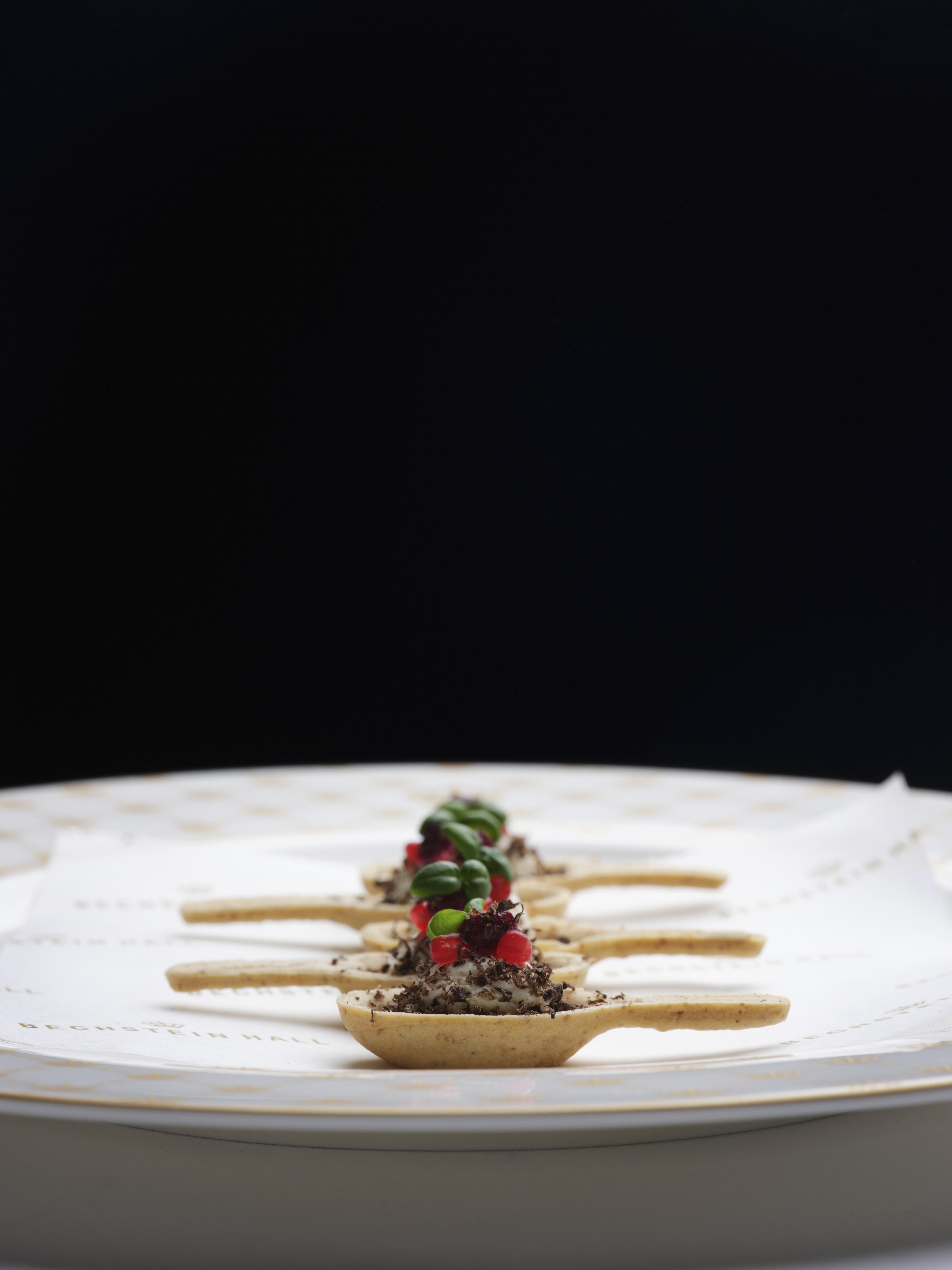 Elegant dish presentation at Bechstein Hall for upscale corporate events and gala dinners.