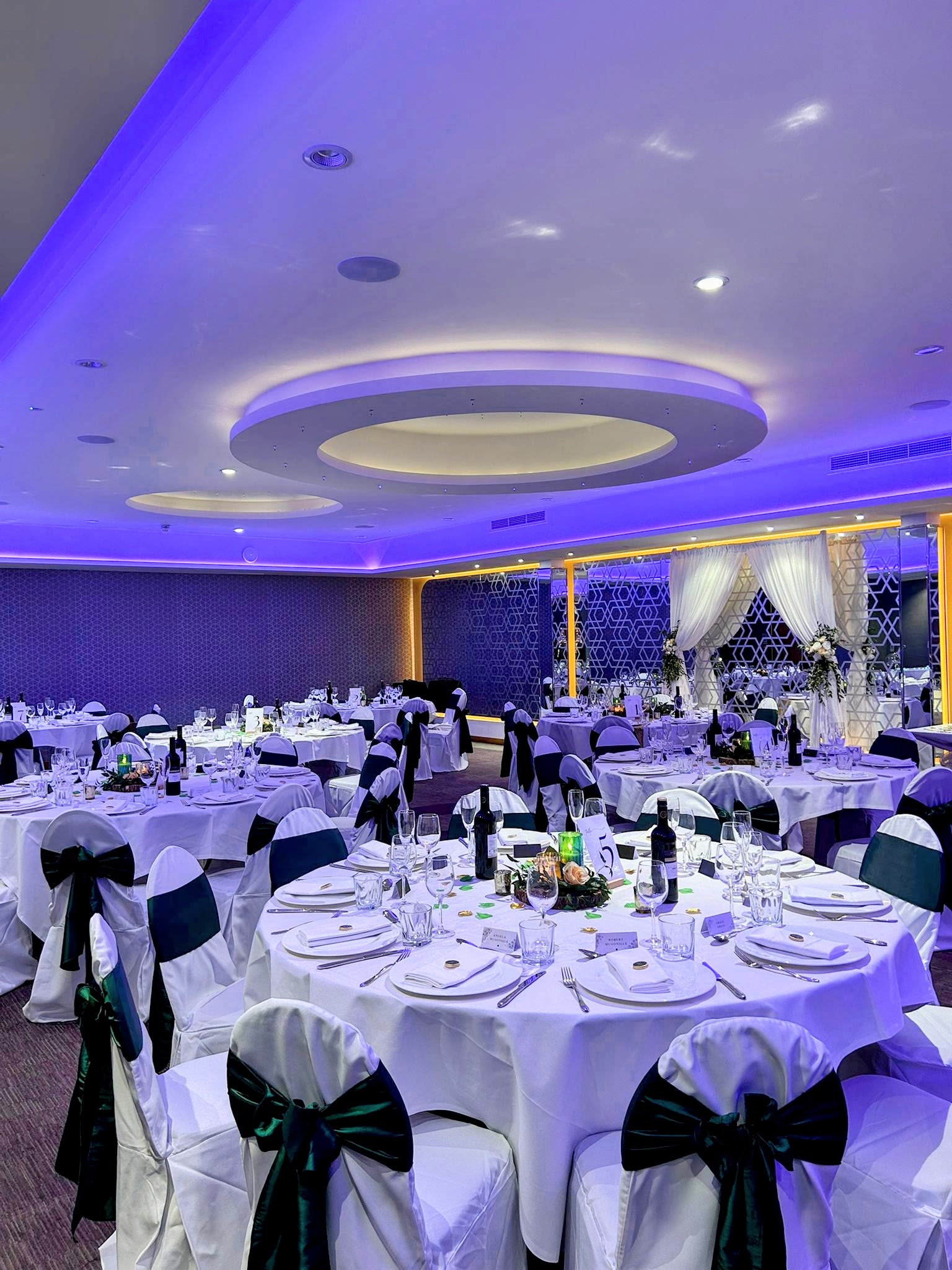Elegant banquet hall at The York, perfect for weddings and corporate events.