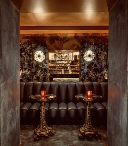 Sophisticated lounge at dial8, plush seating for intimate networking and events.