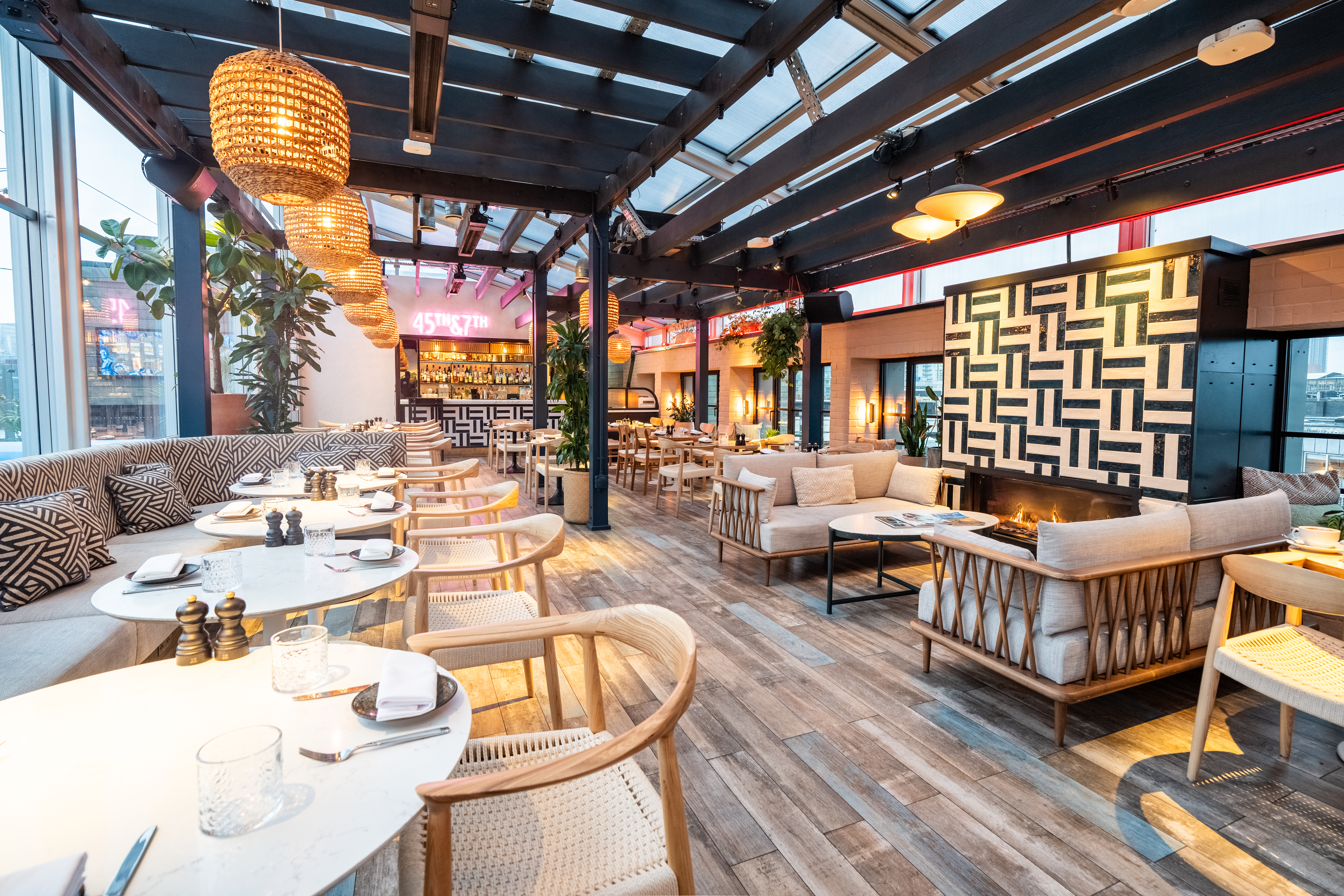 Modern restaurant venue in London, ideal for corporate events and private dining.