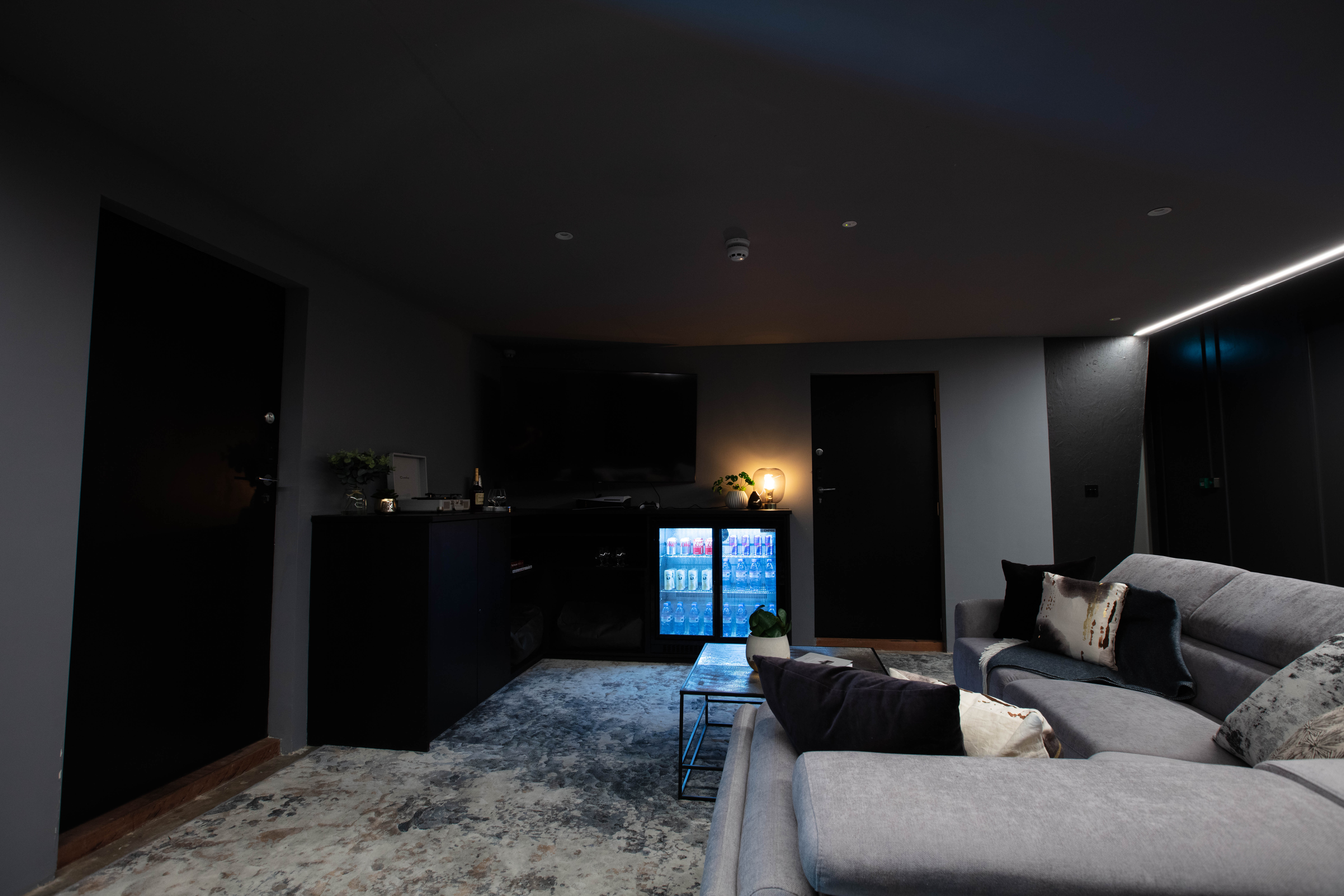 Cosy West London studio lounge for informal meetings and networking sessions.