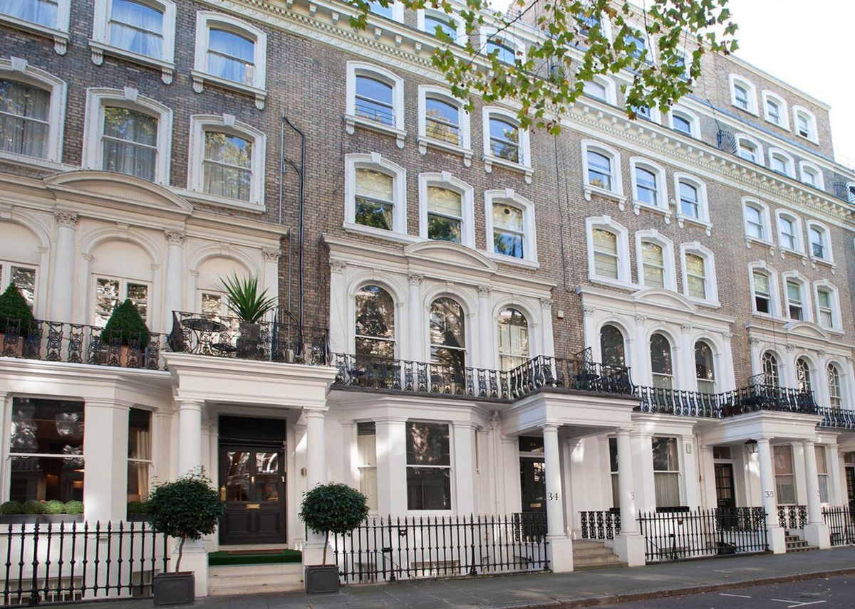 The Beaufort London luxury townhouse exterior, ideal for upscale boutique boardrooms and events.