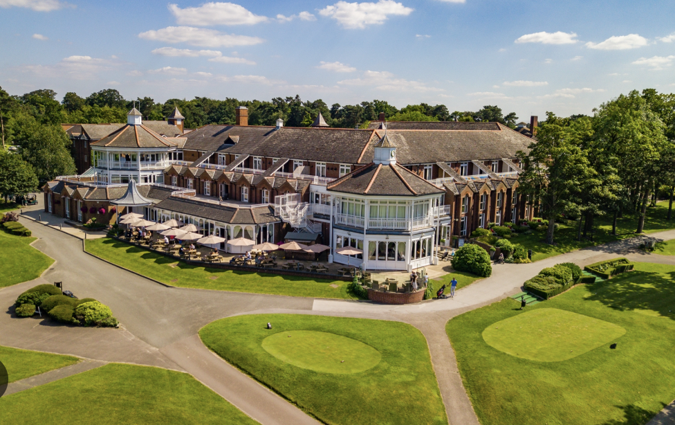 The Masters Suite at The Belfry, ideal for corporate events, features elegant architecture.