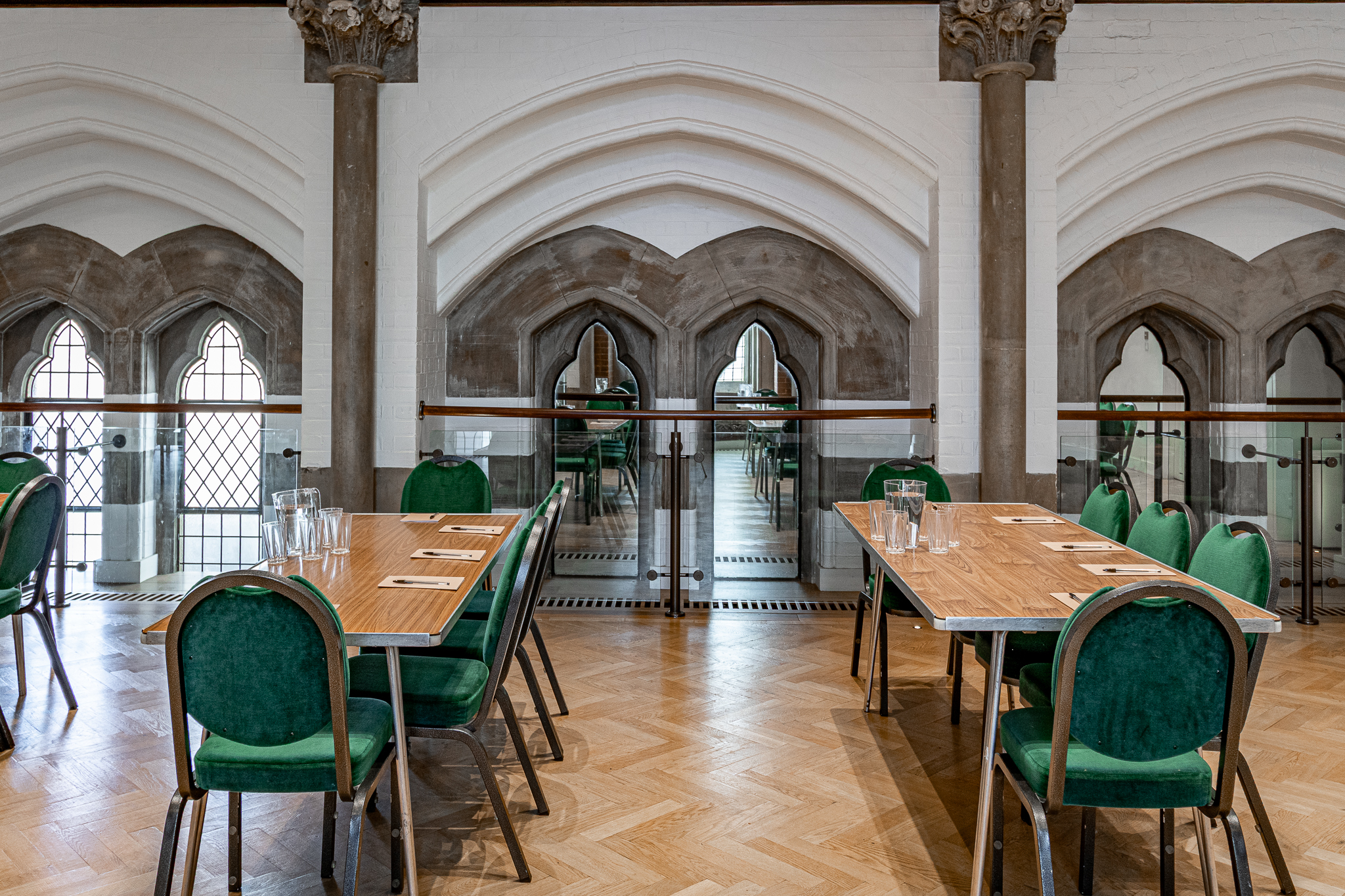 Upper Hall at CAS Halls: historic meeting space with heritage architecture for corporate events.