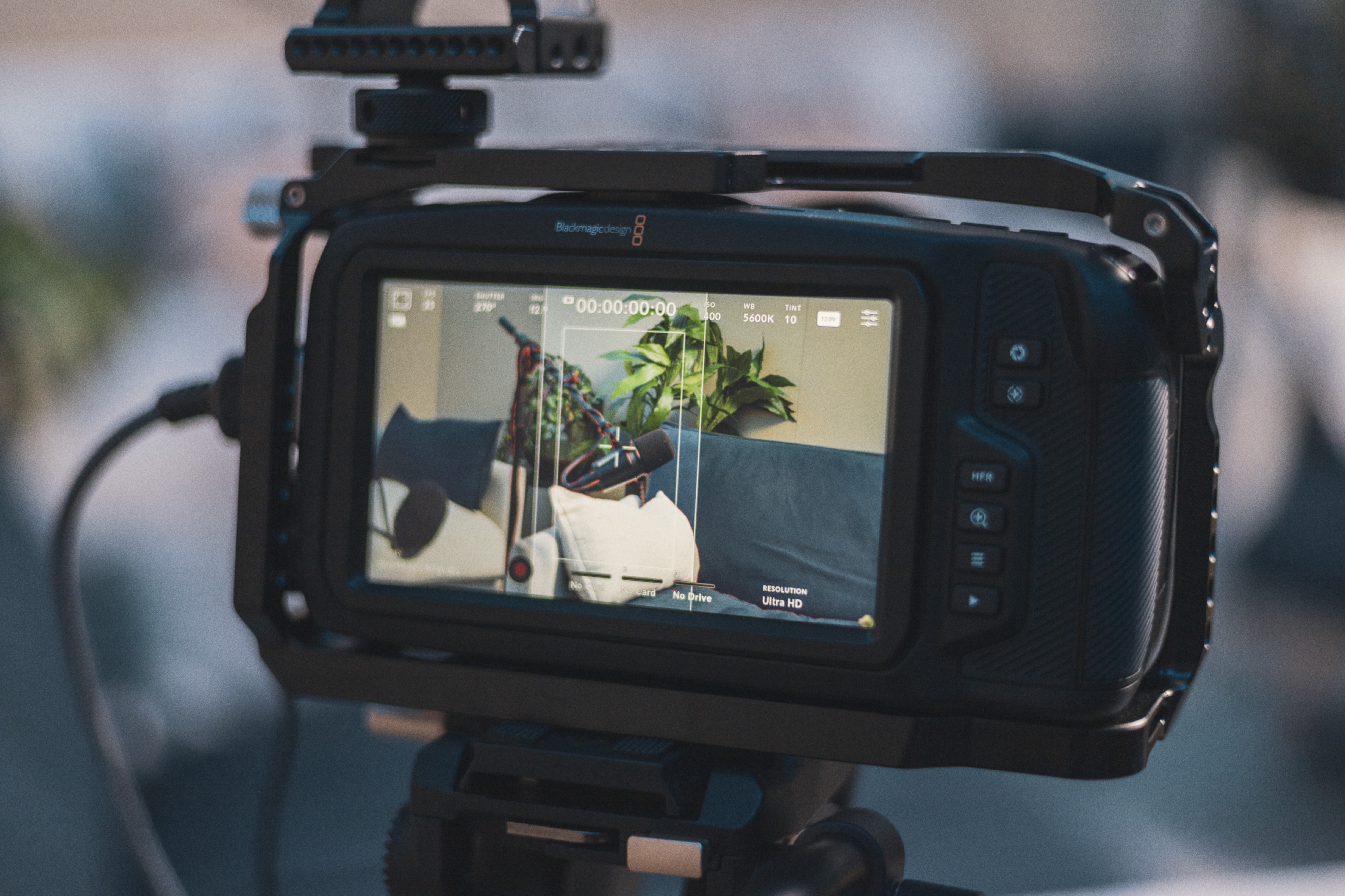 Premium podcast studio with professional camera setup for engaging events and presentations.