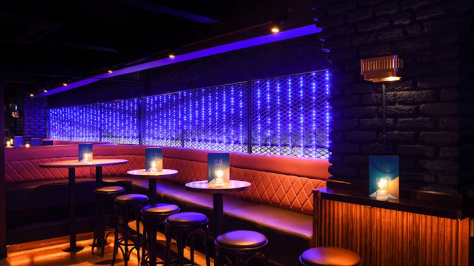 Birthday party venue in Be At One Russell St with ambient lounge seating for private events.