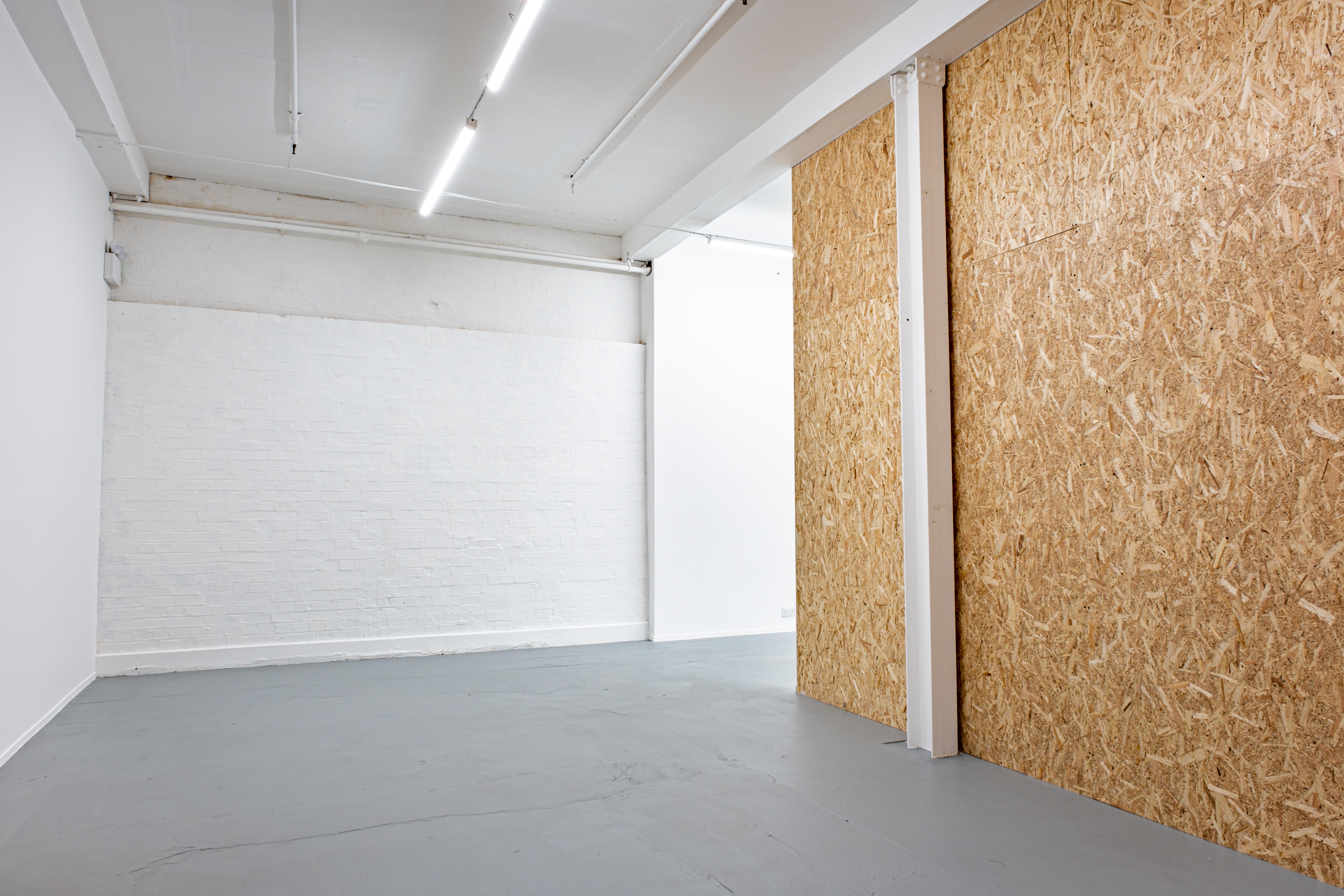 Orsman Road Studios industrial event venue for creative pop-ups and minimalist gallery exhibitions.